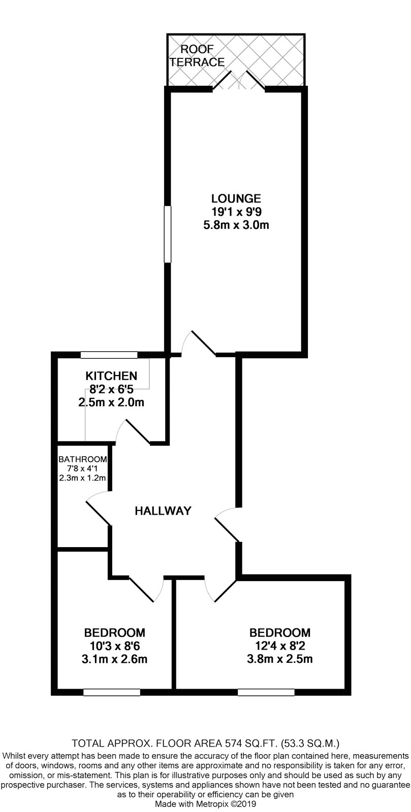 2 Bedrooms Flat to rent in Lansdowne Road, Croydon CR0