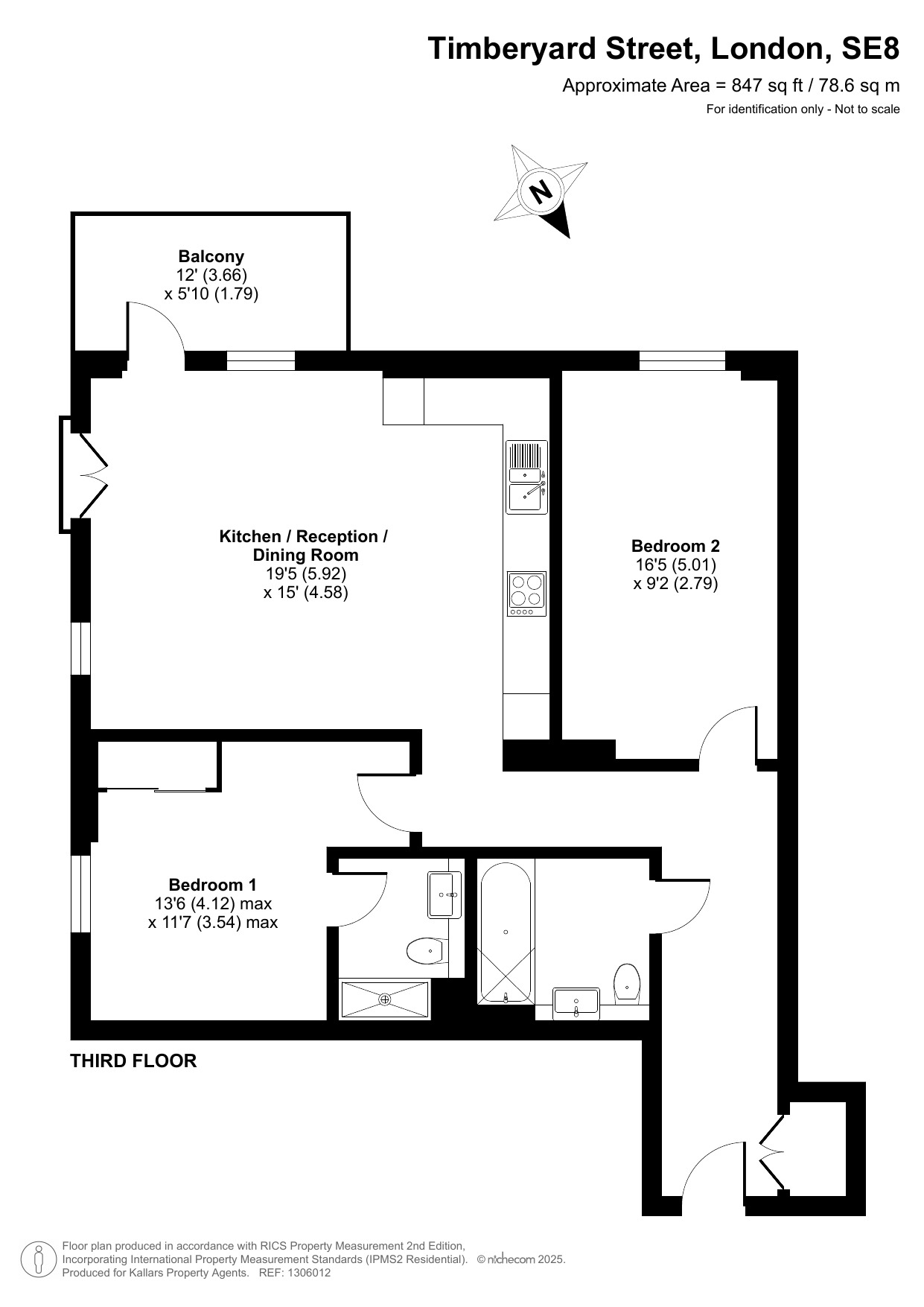 Flat 11, Lacewood Apartments, London floorplan