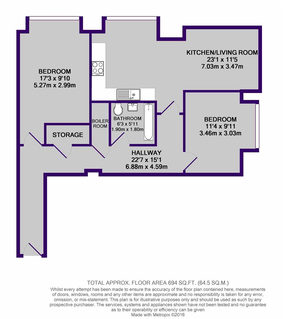 6 Victoria Mill, Lower Vickers Street, Manchester floorplan