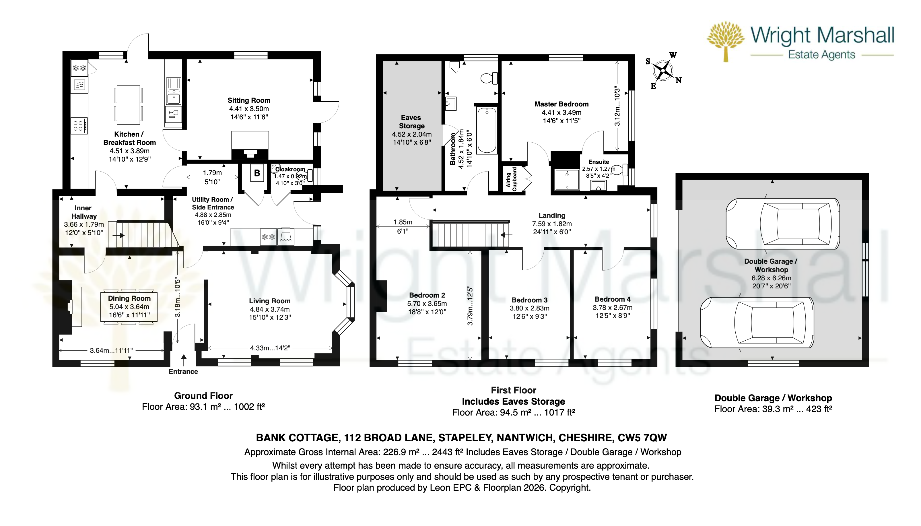 Bank Cottage 112 Broad Lane, Stapeley, Nantwich floorplan