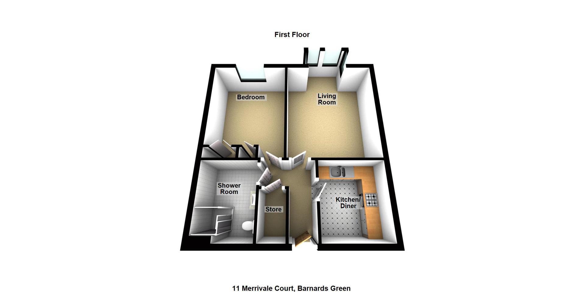 Barnards Green Road, Malvern WR14, 1 bedroom flat for sale 58742911