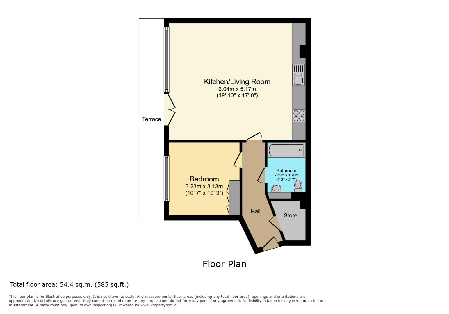500 West One Tower, 7, Cavendish Street, Sheffield floorplan