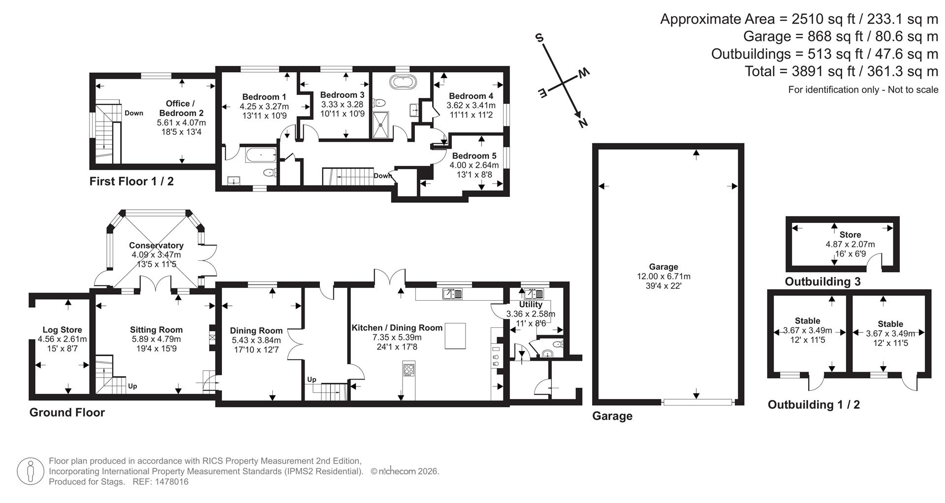 Wonham Lodge, Wonham, Bampton floorplan