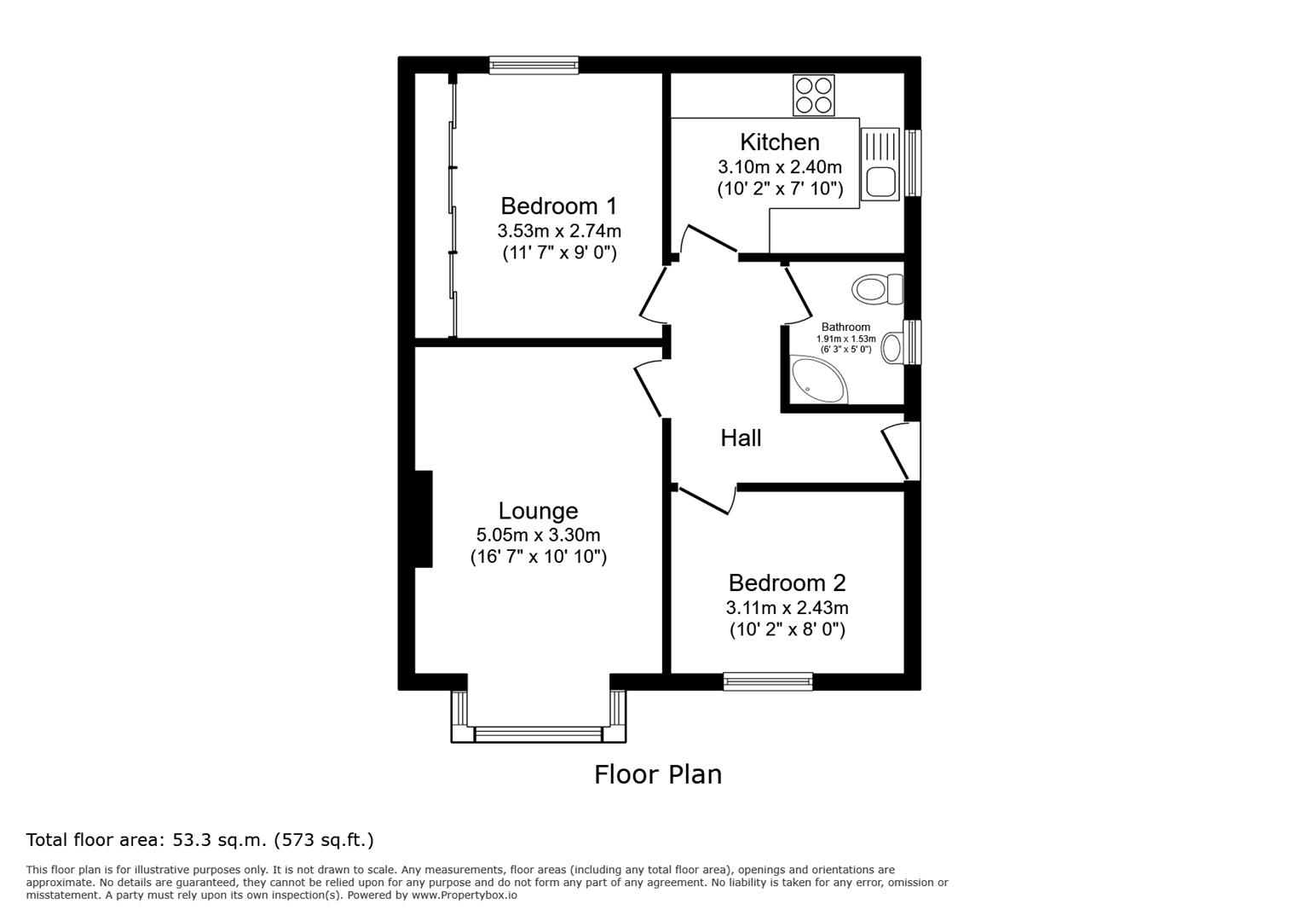 14, Devon Way, Brighouse floorplan