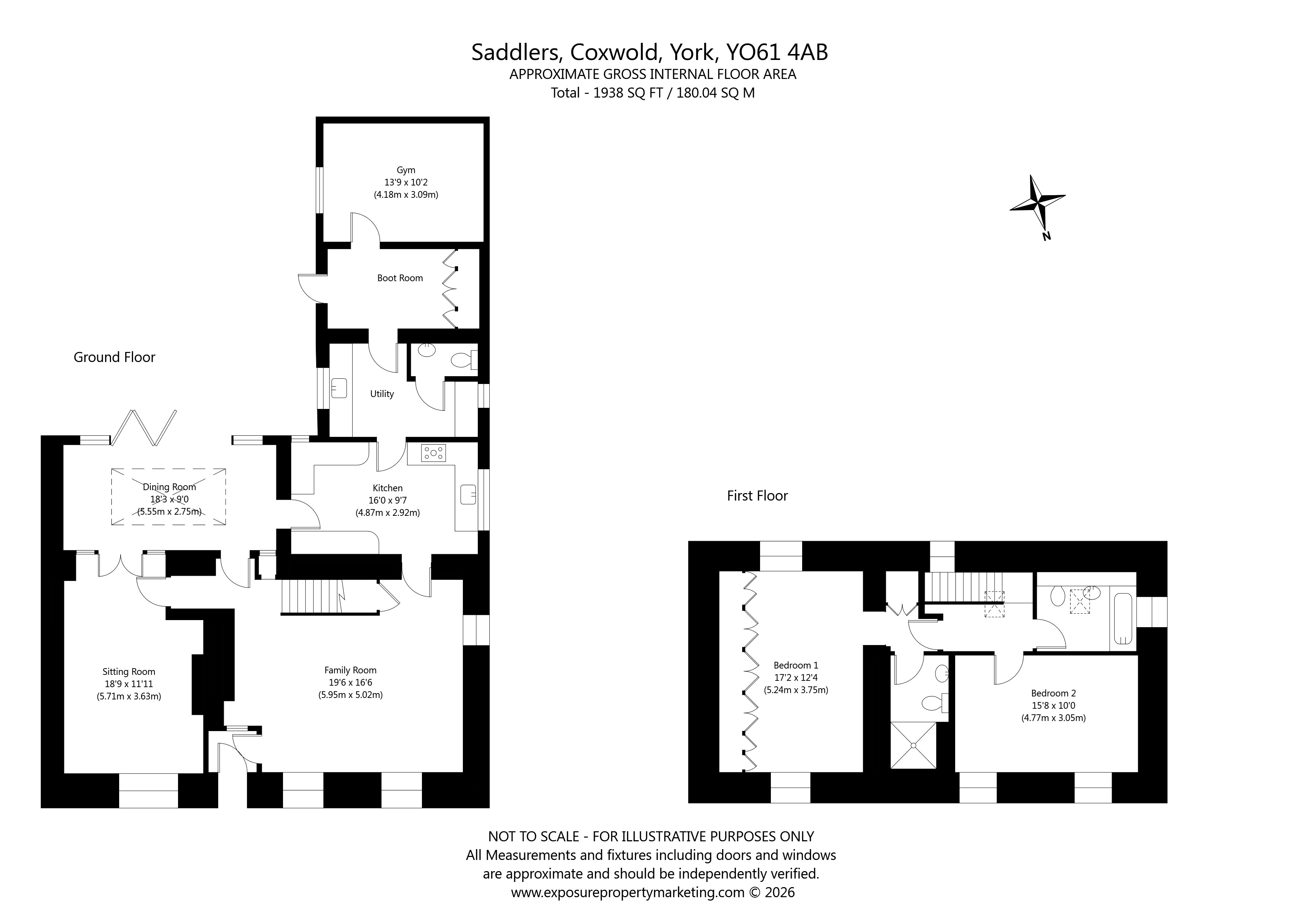 Coxwold, North Yorkshire floorplan