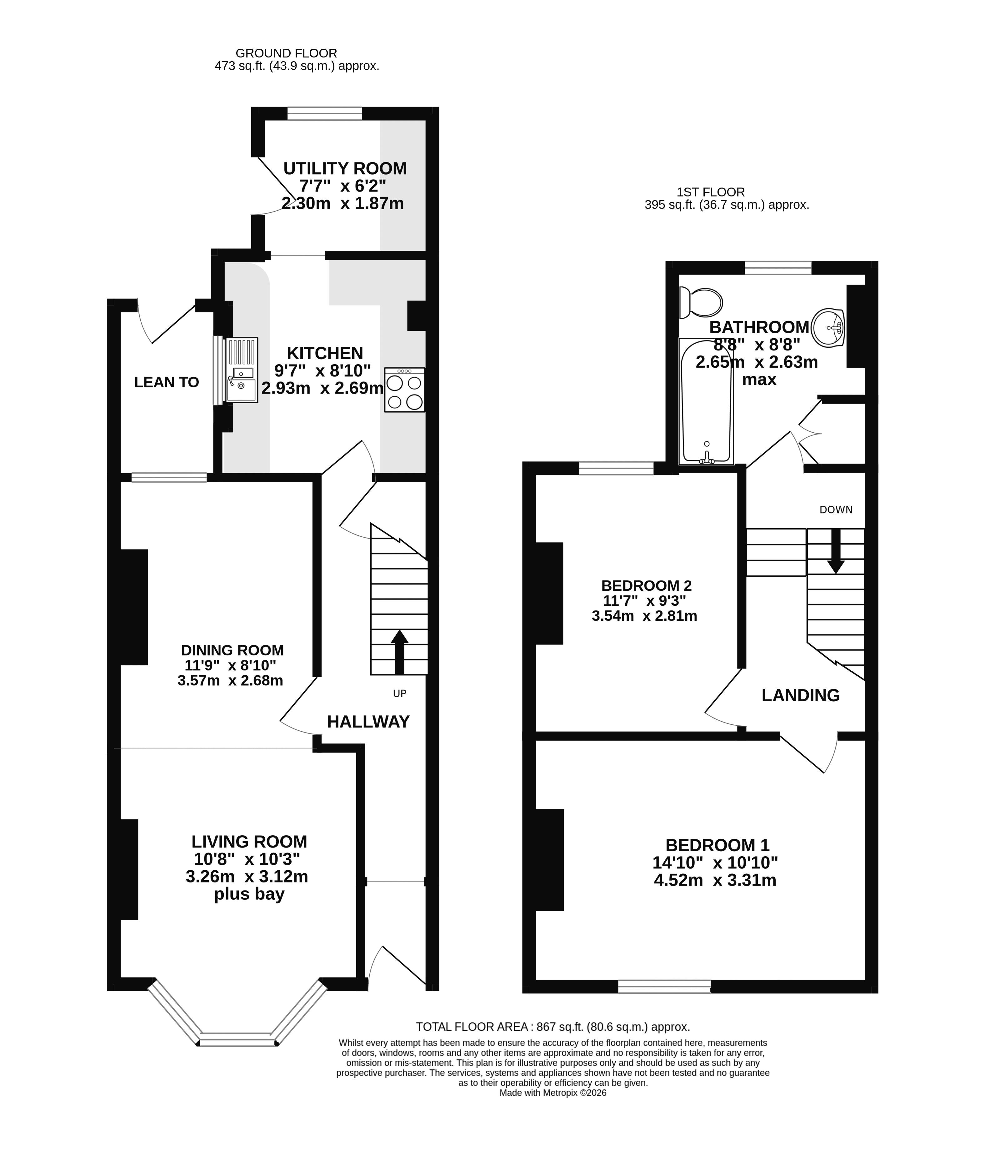 West Terrace, Exeter floorplan