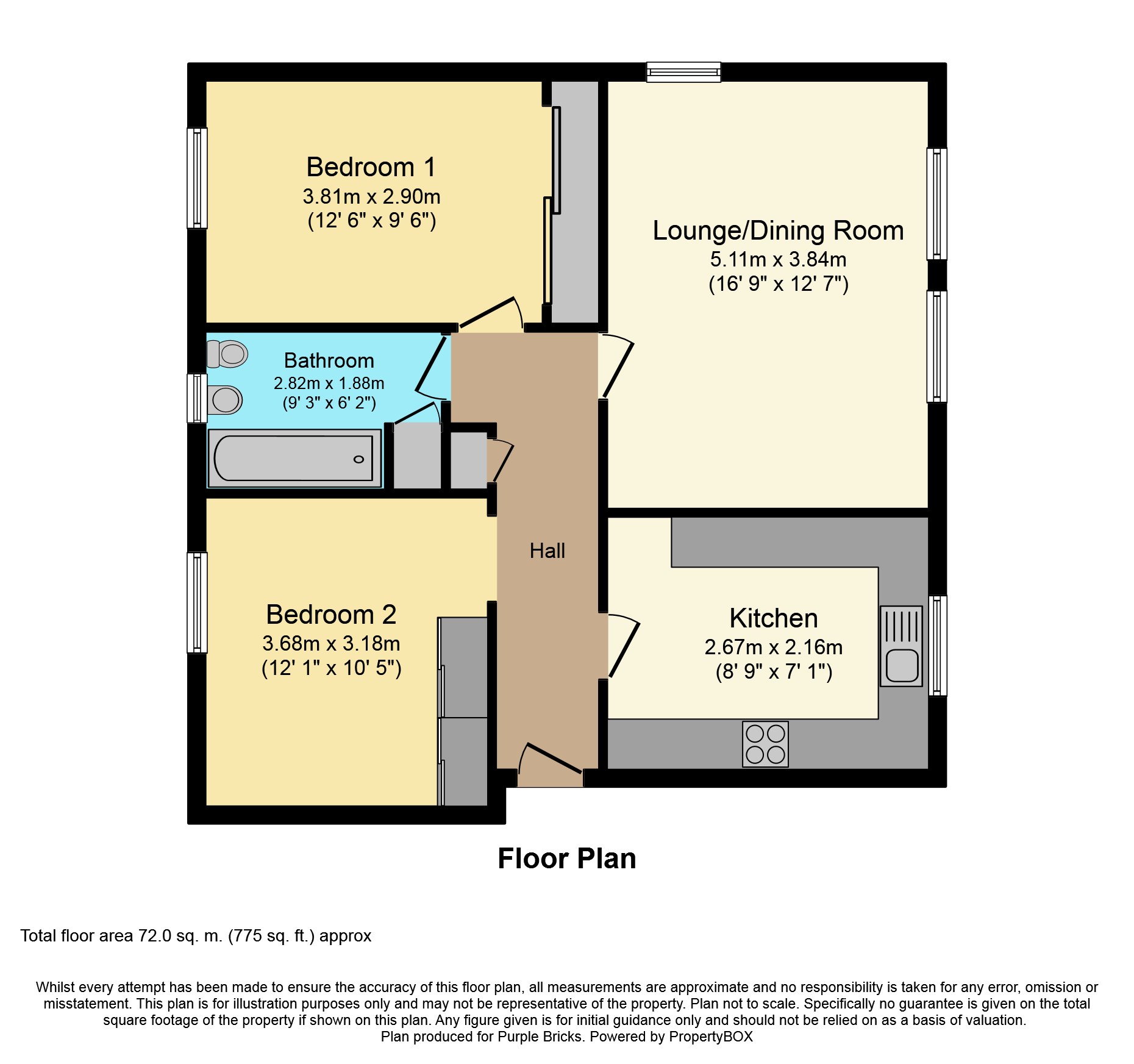 2 Bedrooms Flat for sale in Grange Place, Grangemouth FK3