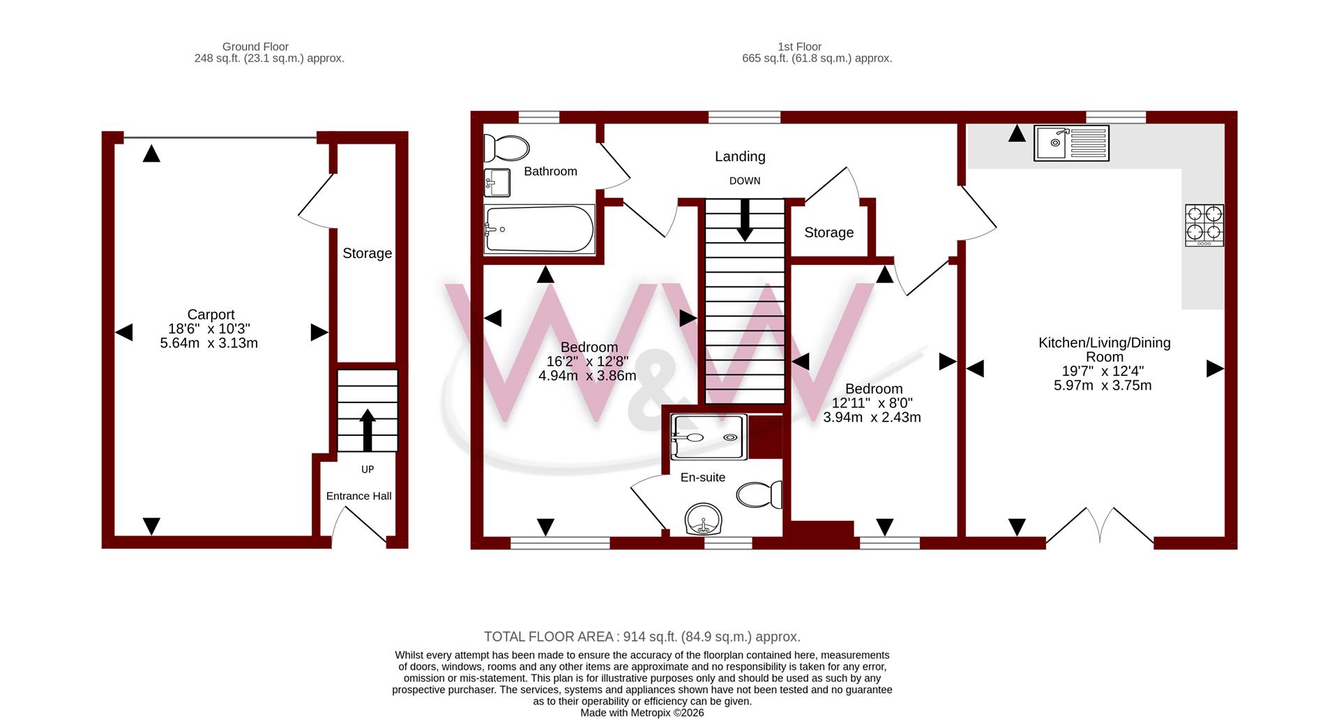 84, Whiteley Way, Southampton floorplan