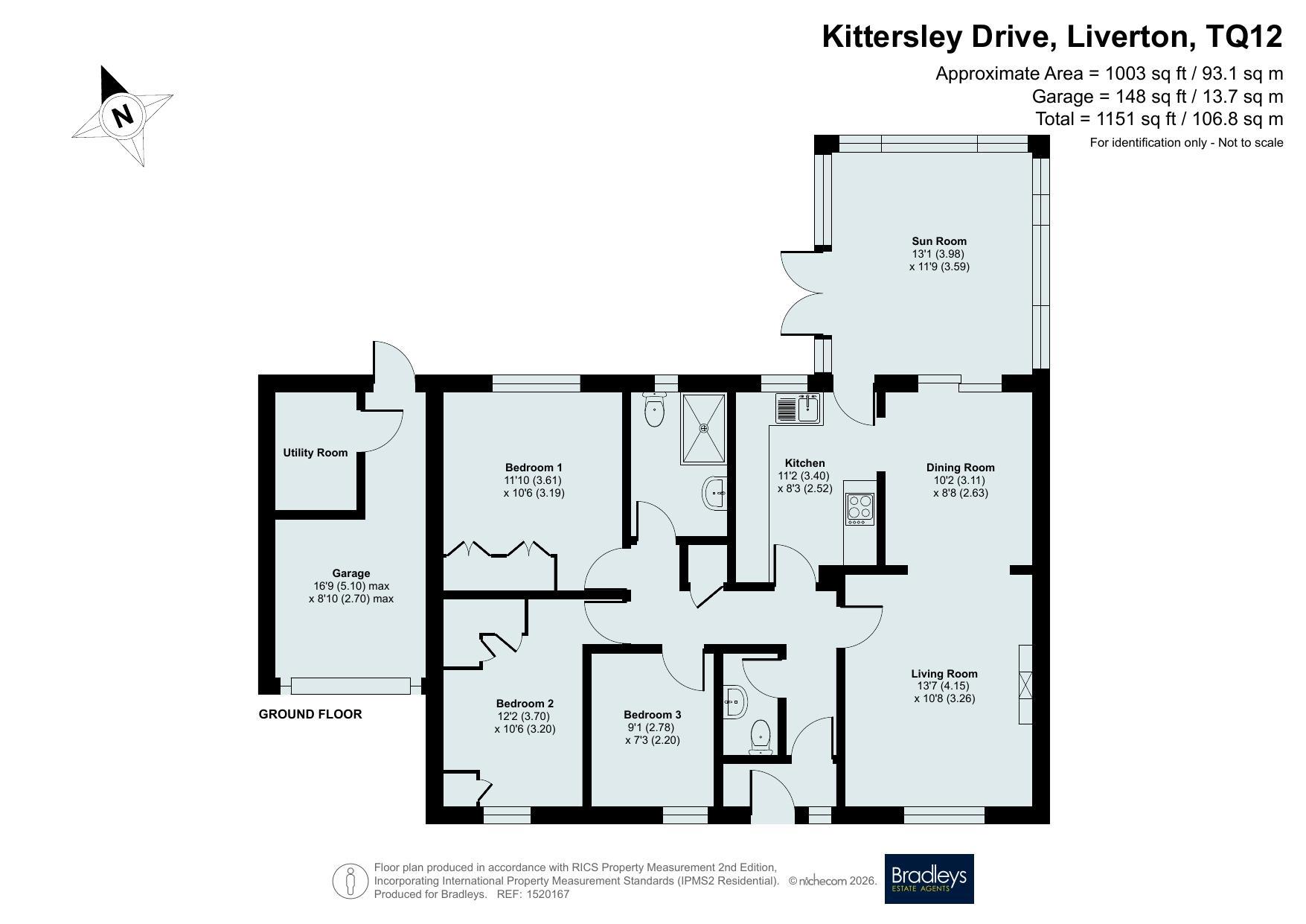 19 Kittersley Drive, Liverton Newton Abbot Devon, Devon floorplan