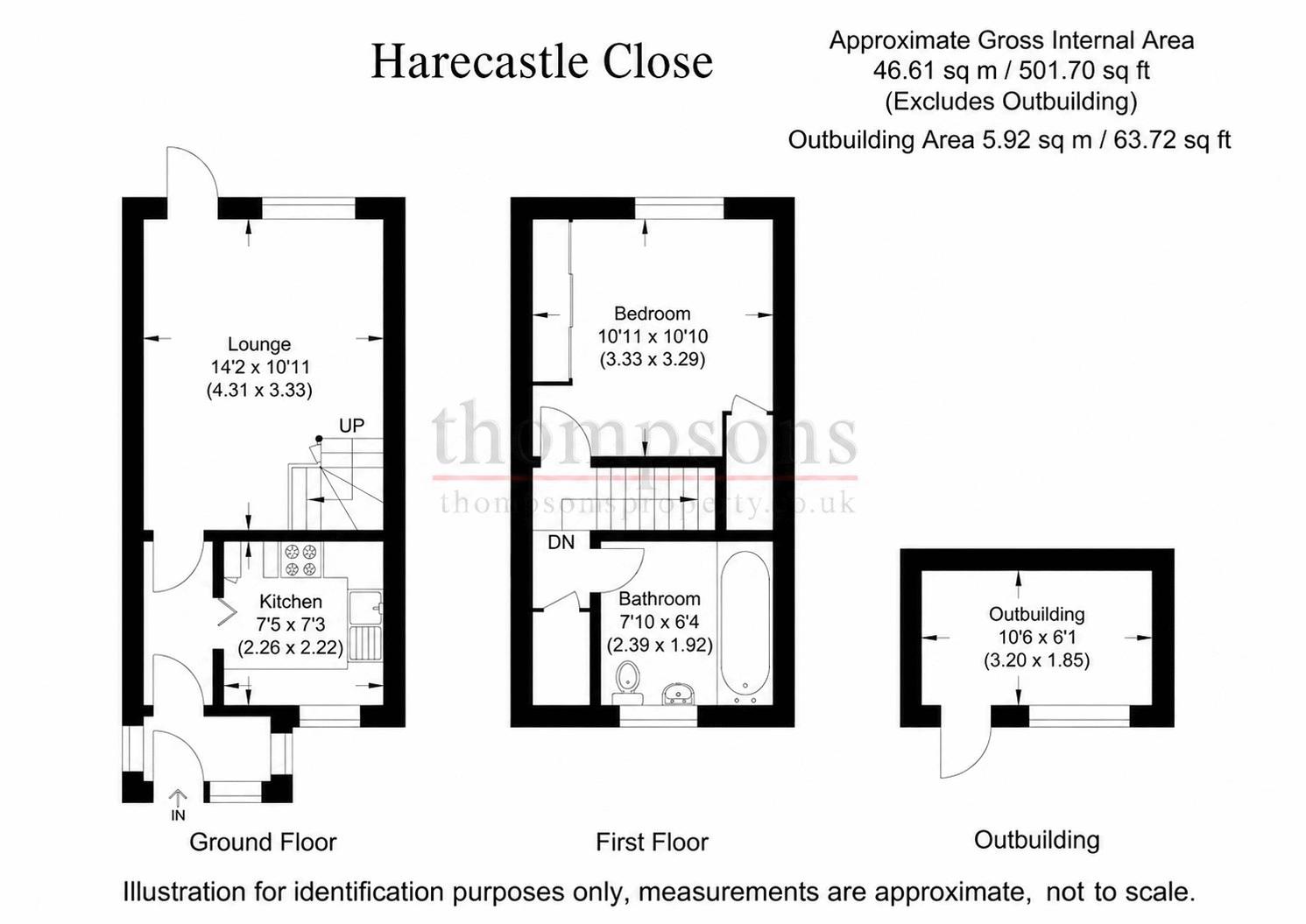 22, Harecastle Close, Hayes floorplan