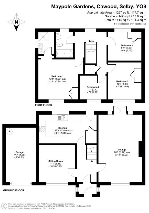 57, Maypole Gardens, Cawood floorplan