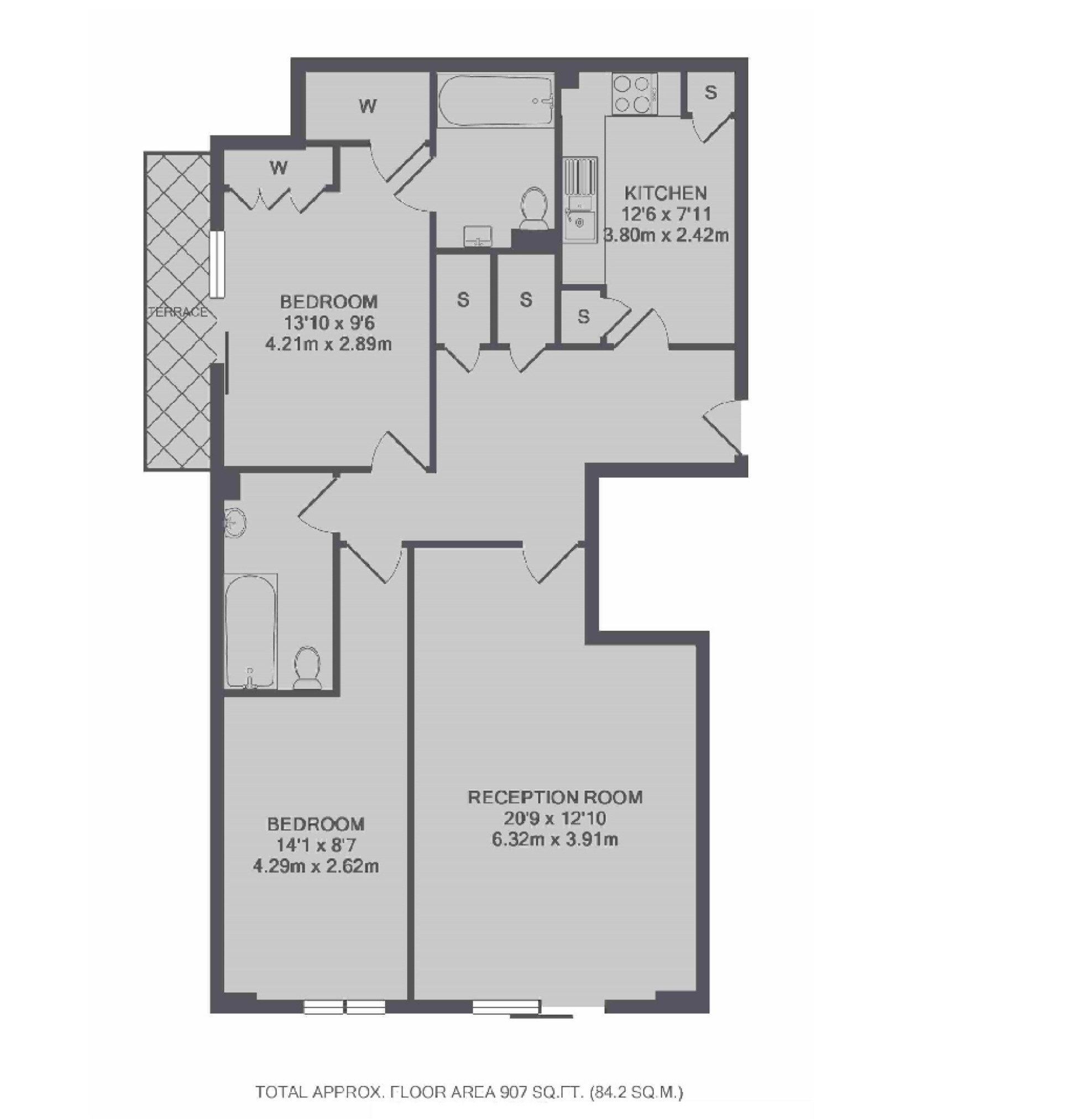 Flat 54, The Cobalt Building, 10-15, Bridgewater Square, London floorplan