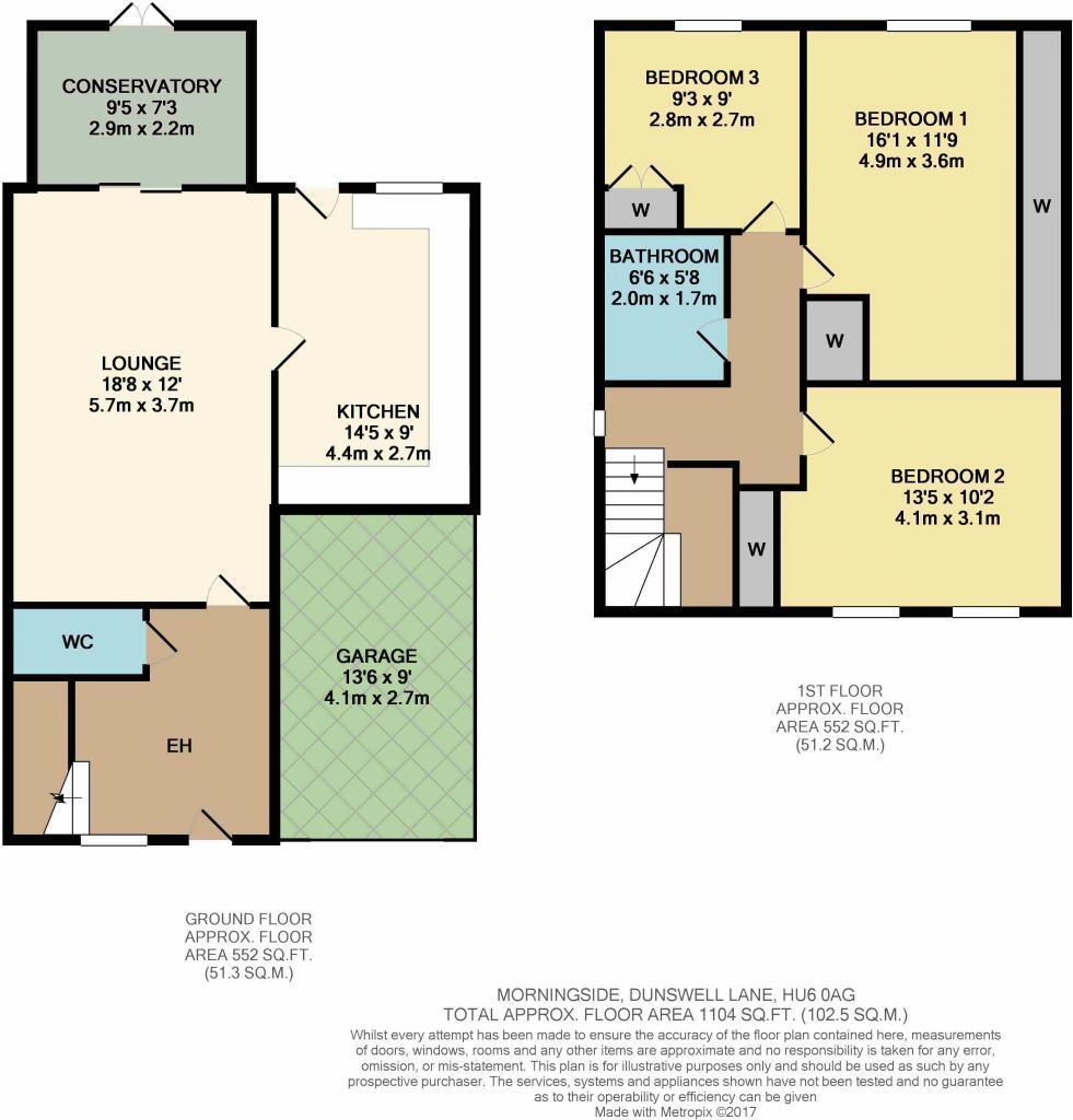 Morningside, Dunswell Lane, Hull floorplan