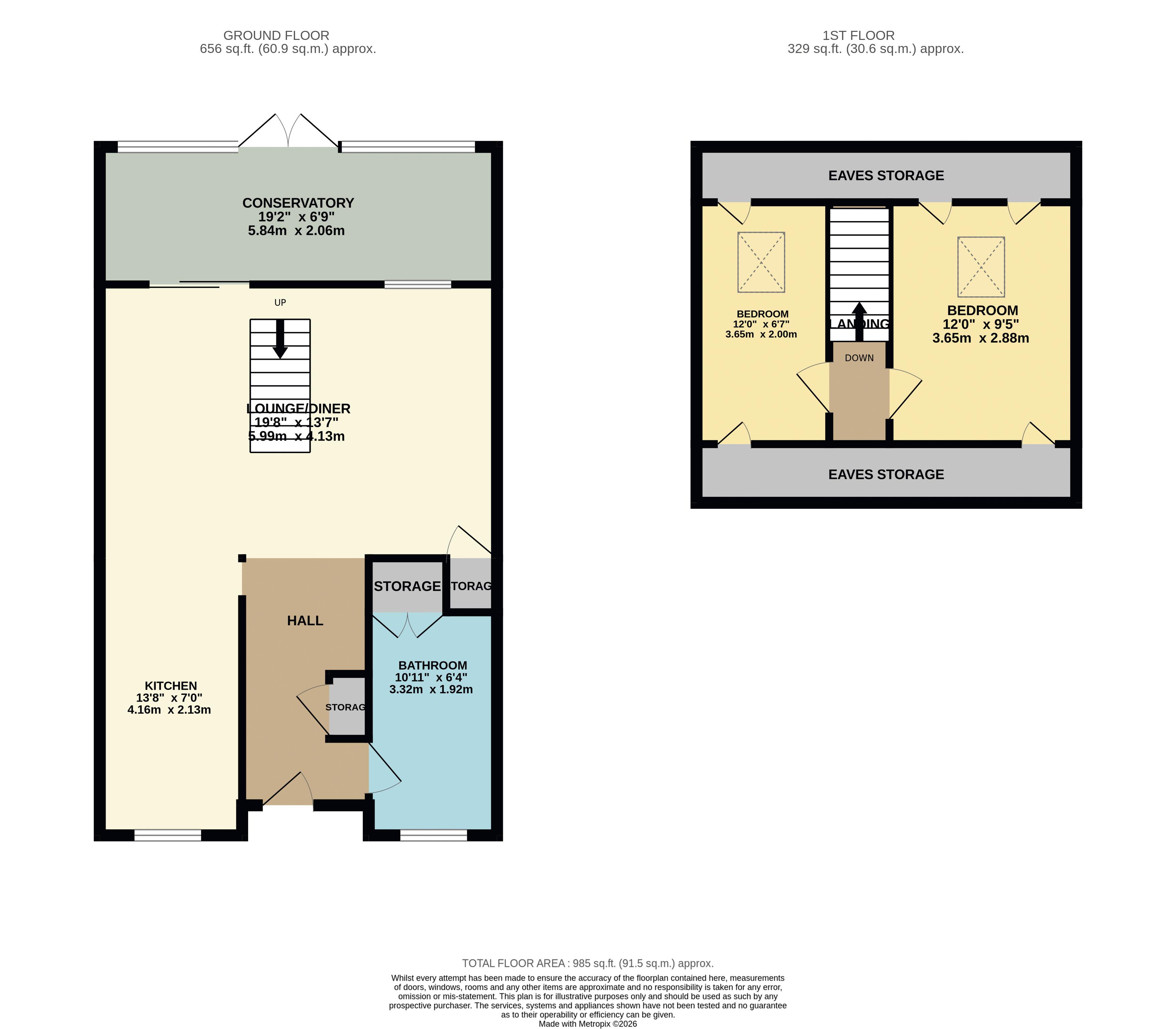 83, Leaforis Road, Waltham Cross floorplan