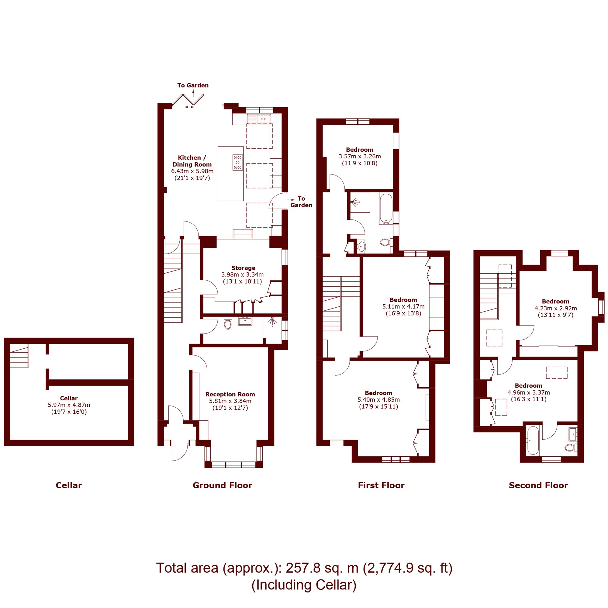 10, Baldry Gardens, London floorplan