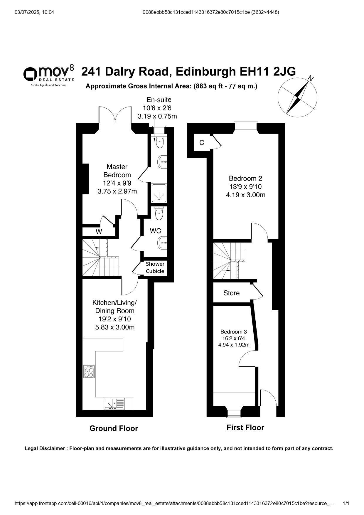 241, Dalry Road, Edinburgh floorplan