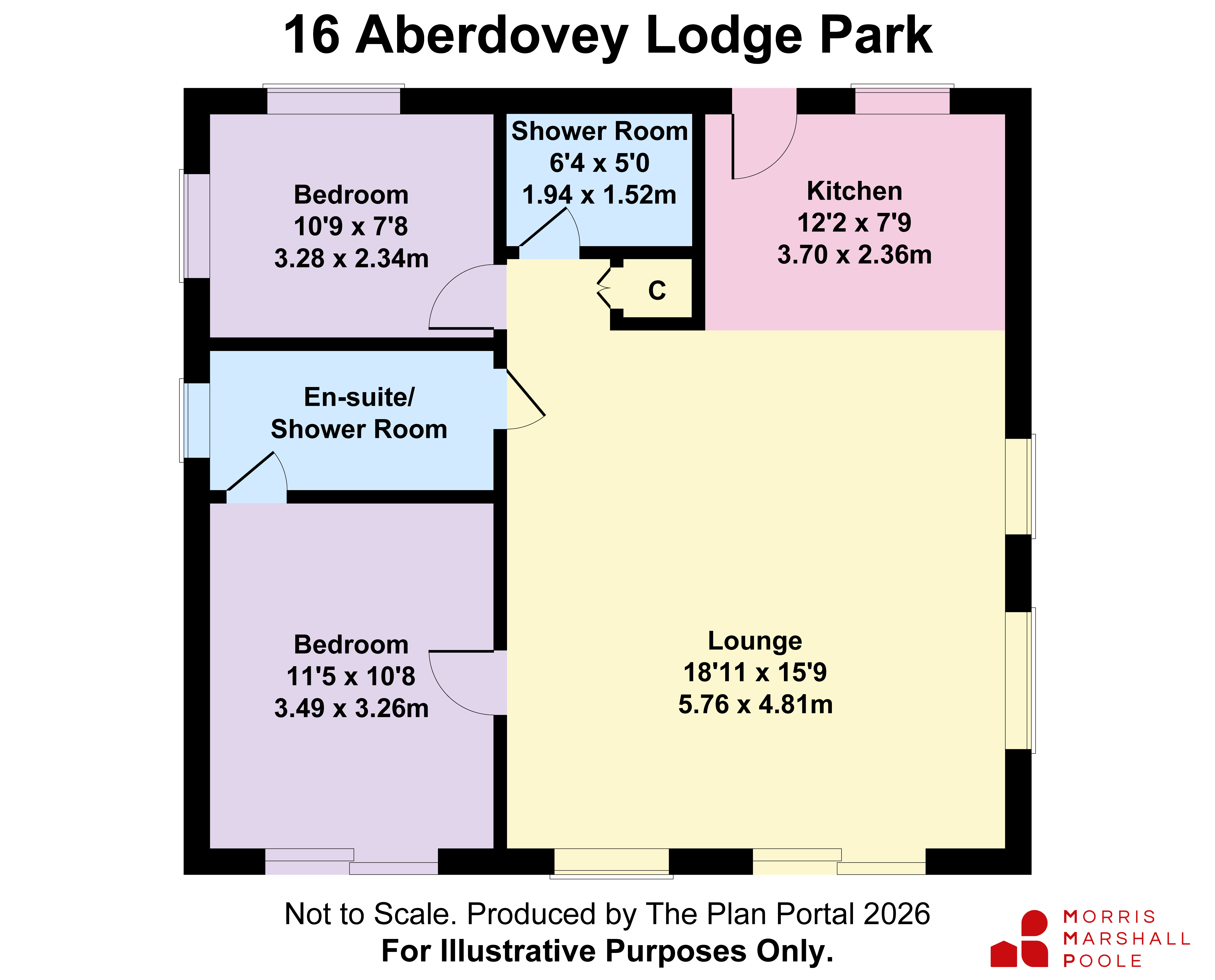 16 Aberdovey Lodge Park,, Aberdovey, Gwynedd floorplan