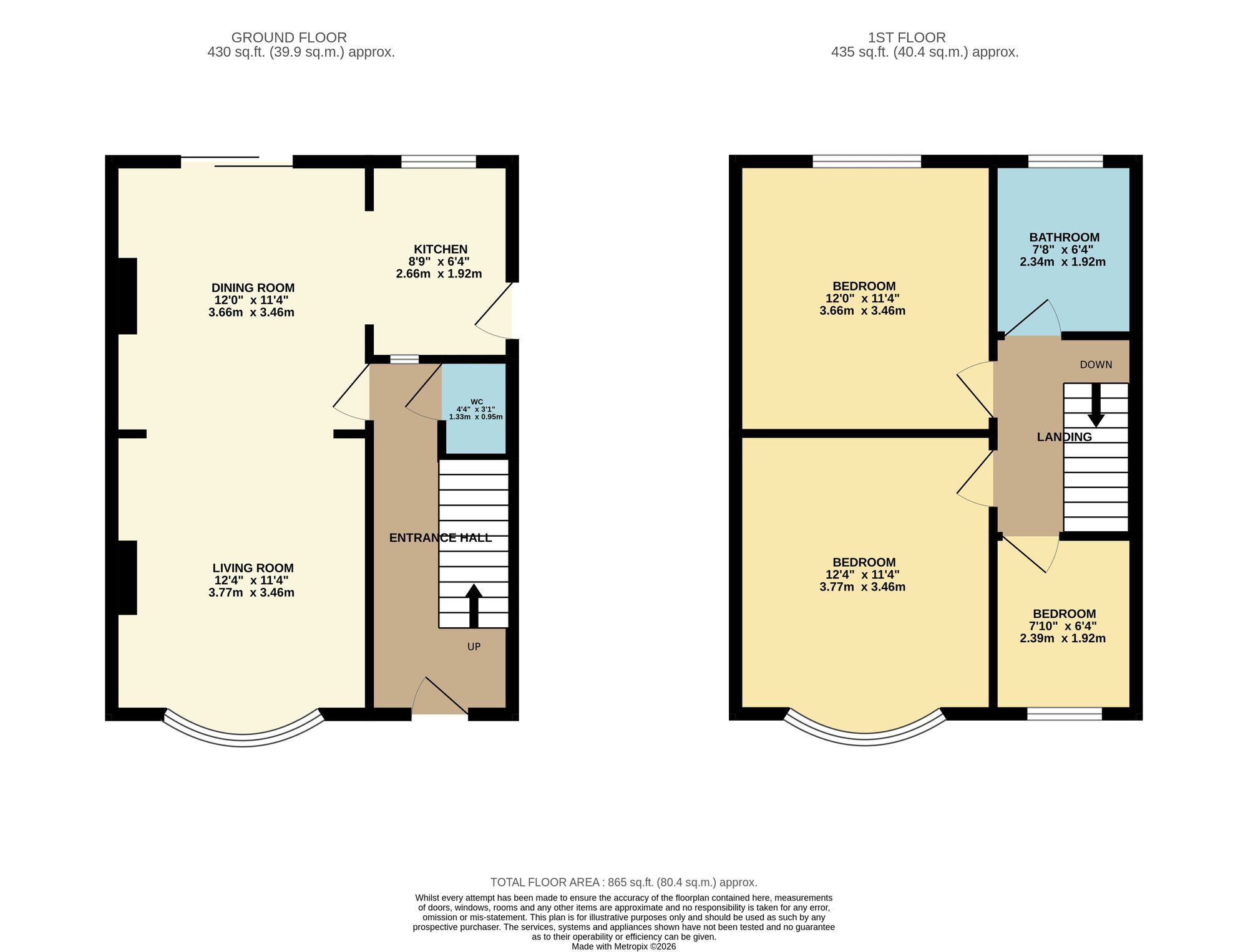 156 Harborough Road, Leicester floorplan