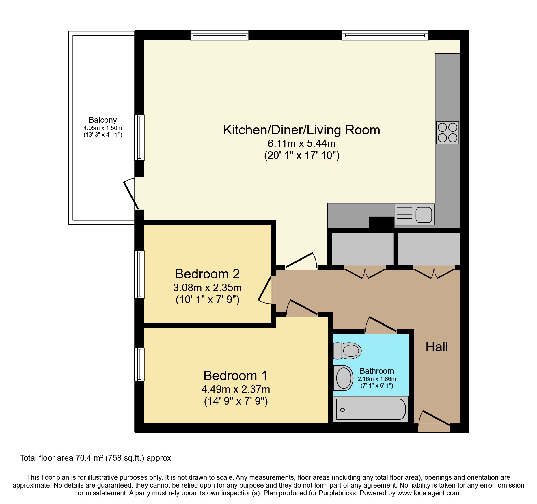 24 Burgess Court, Adenmore Road, London floorplan