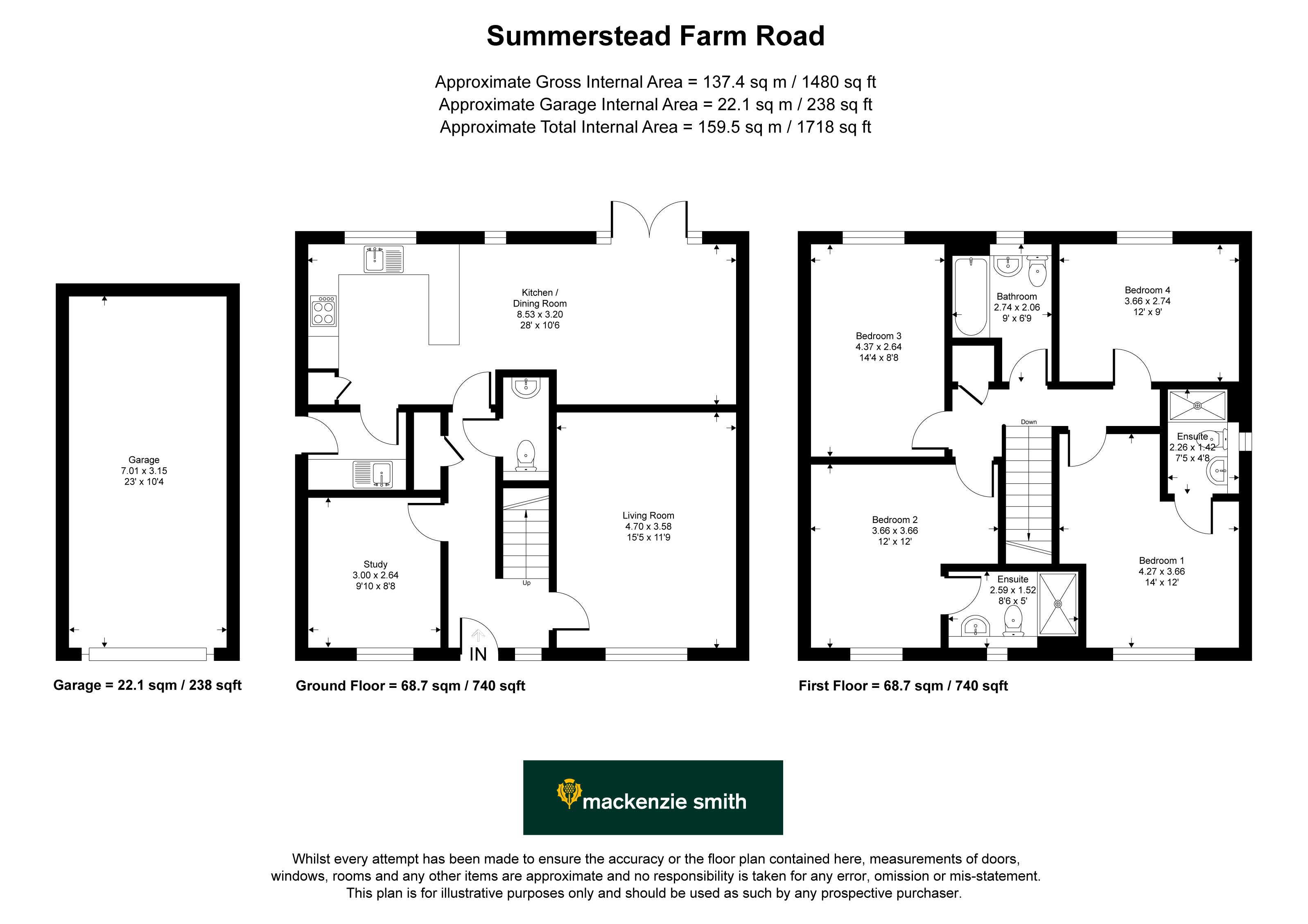 48, Summerstead Farm Road, Hook floorplan
