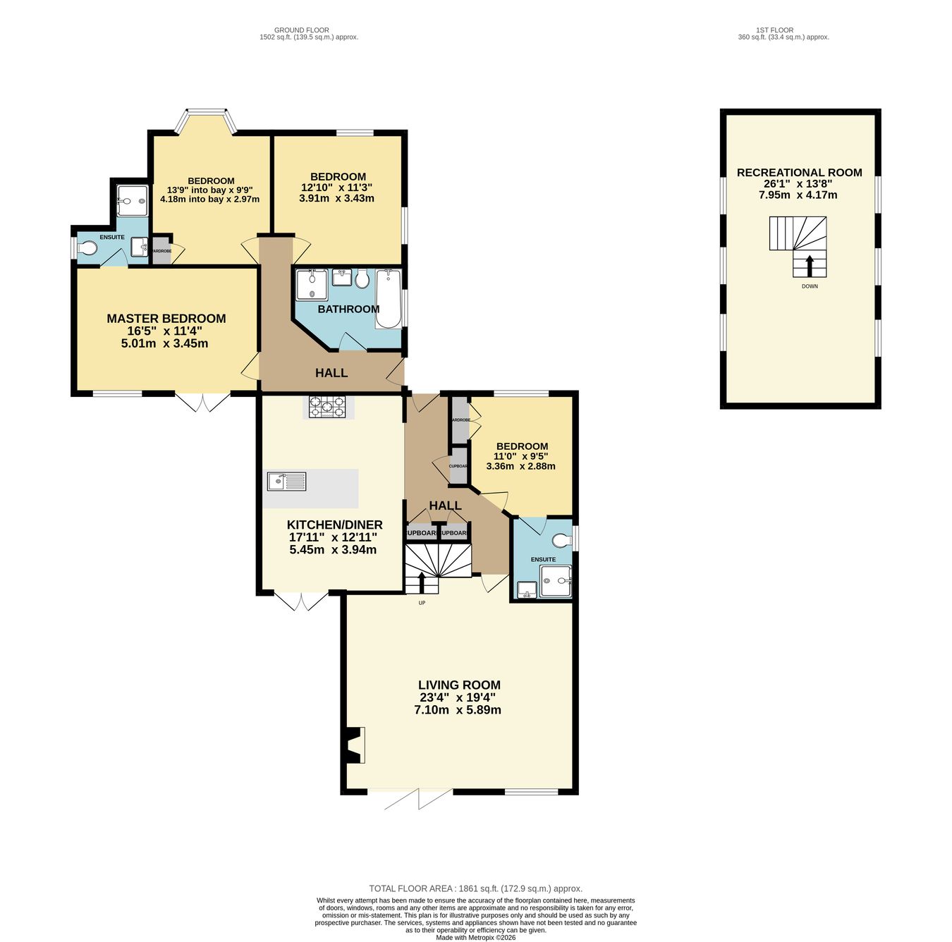 62, Peartree Lane, Bexhill-on-Sea floorplan