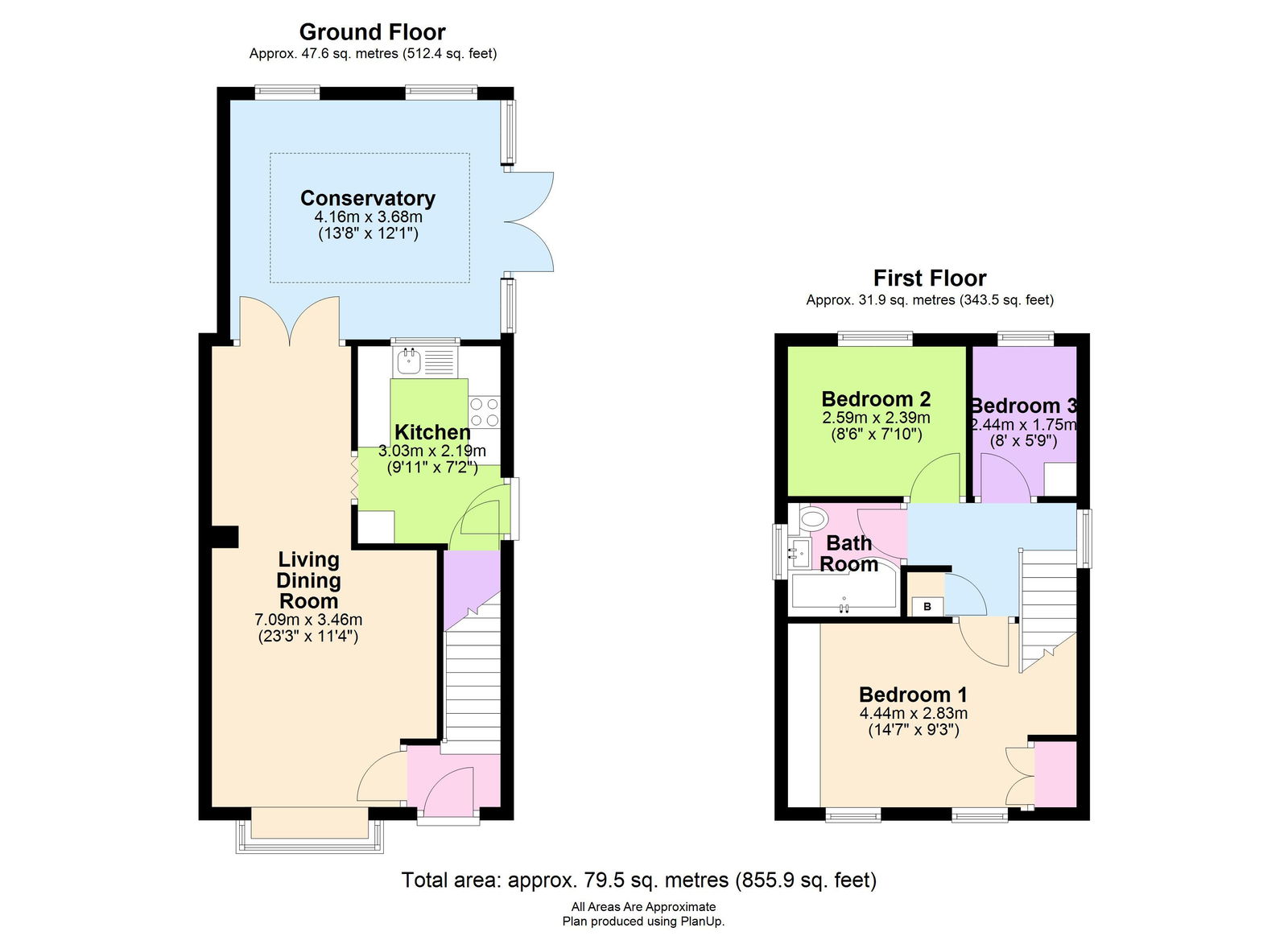 7, Lesscroft Close, Pendeford, Wolverhampton floorplan