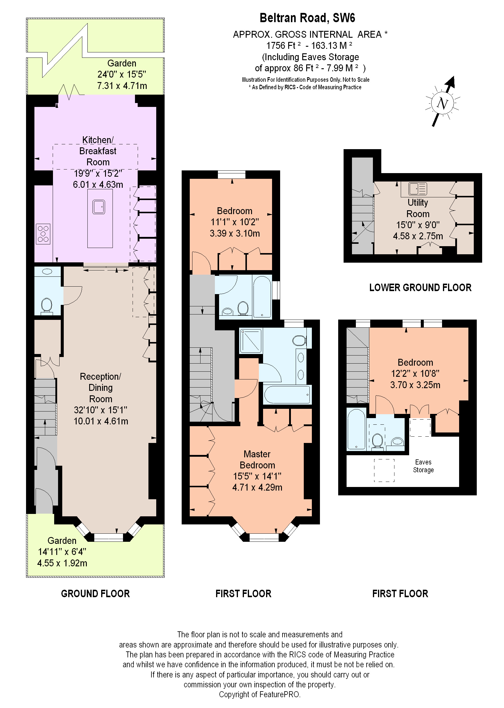 3 Bedrooms Terraced house for sale in Beltran Road, Fulham, London SW6