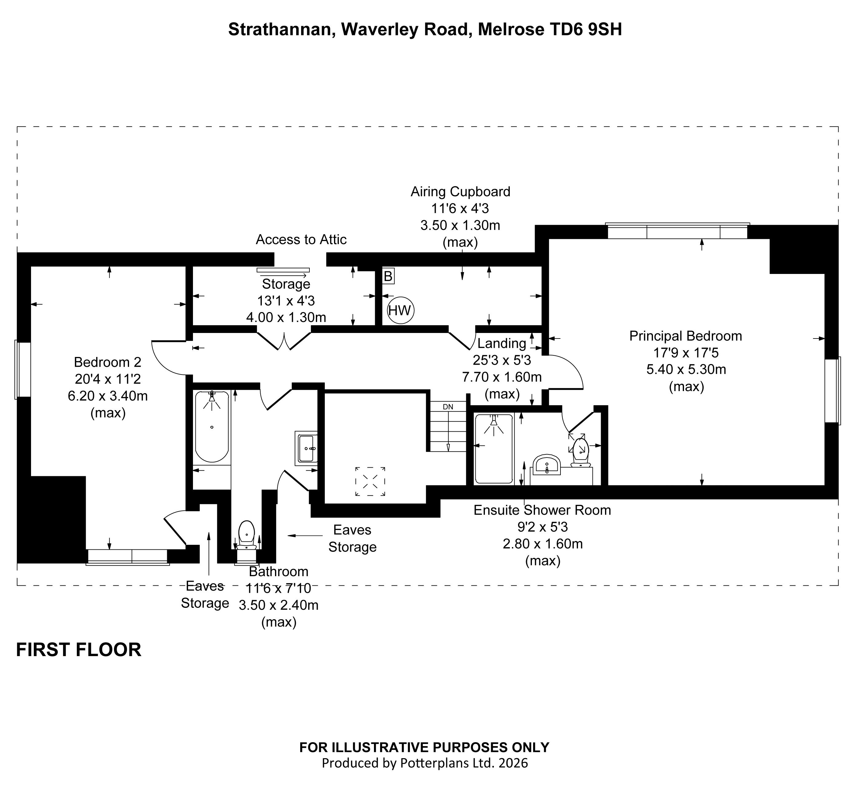 Strathannan,, Waverley Road, Melrose floorplan