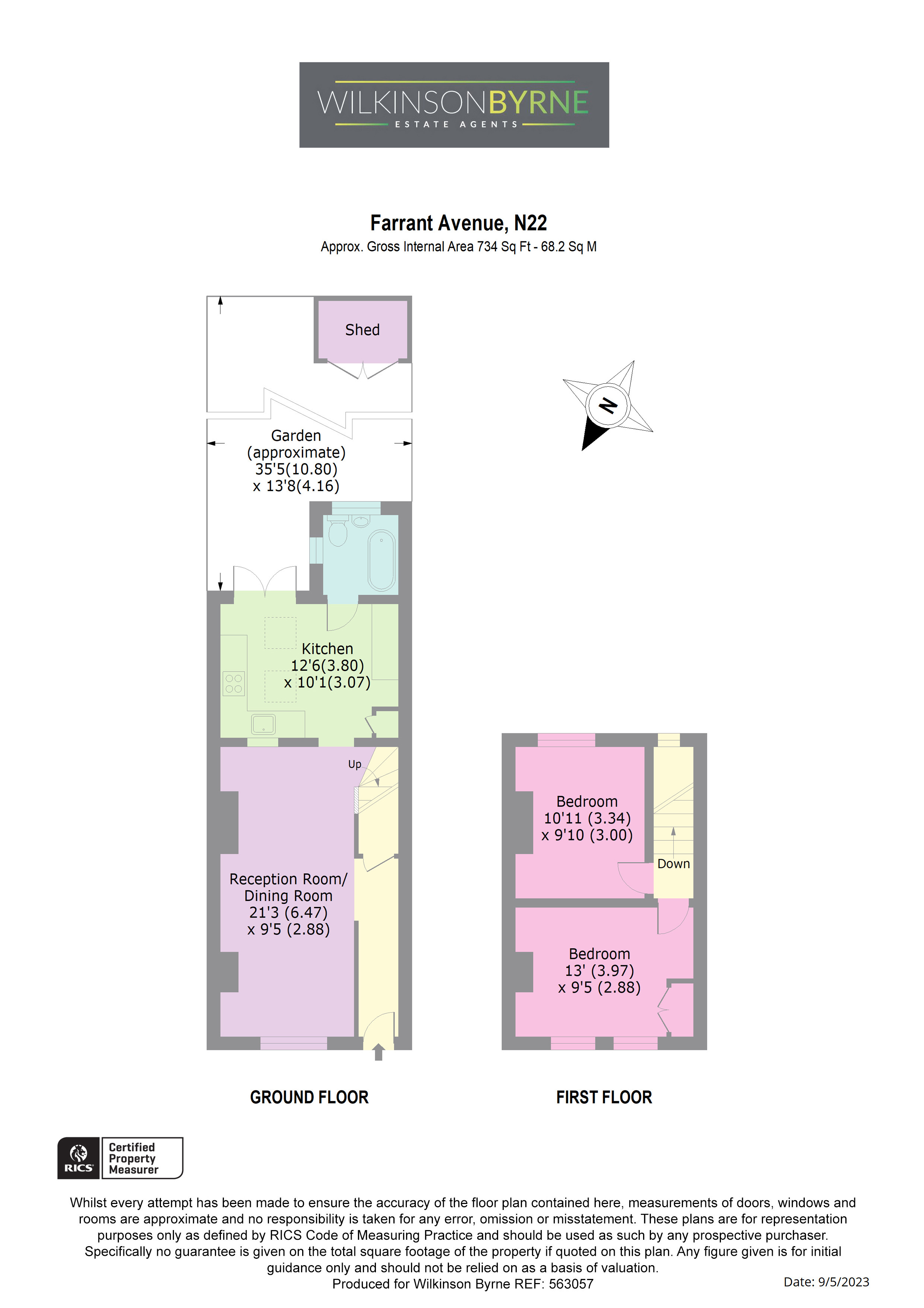 106, Farrant Avenue, London floorplan