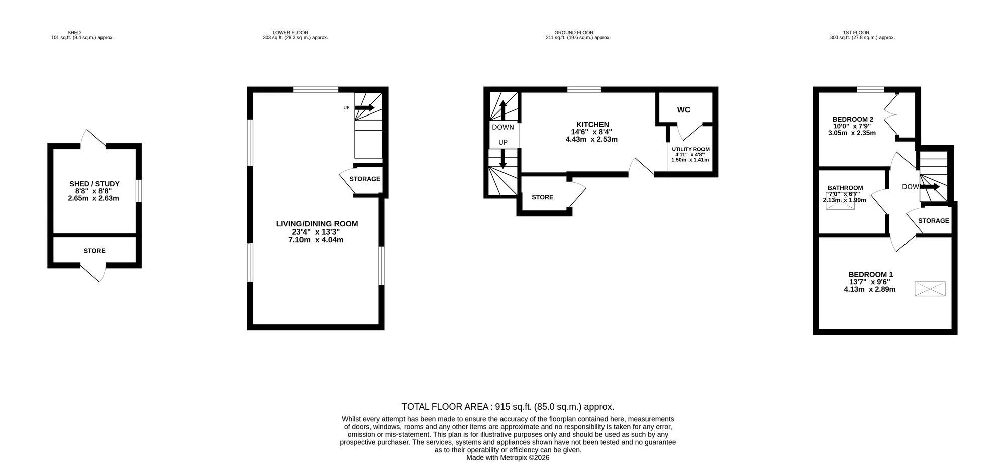 4, Brockton, Eccleshall, ST21 floorplan