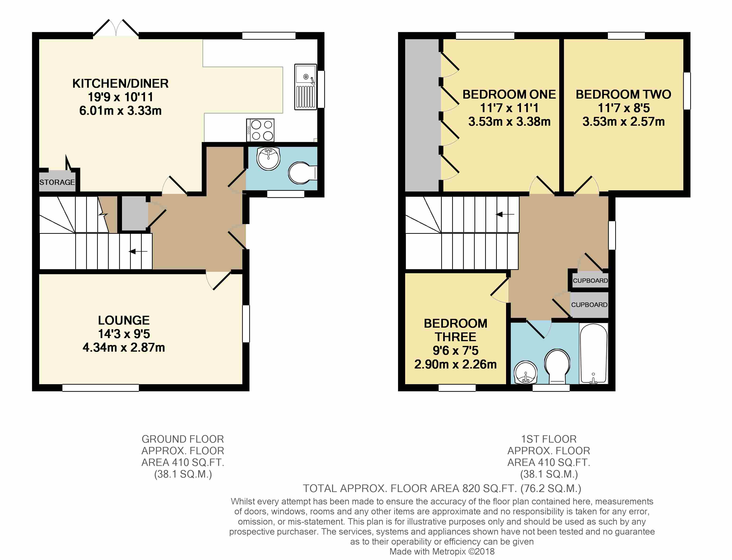 3 Bedrooms Semi-detached house for sale in Bilsham Road, Yapton, Arundel BN18