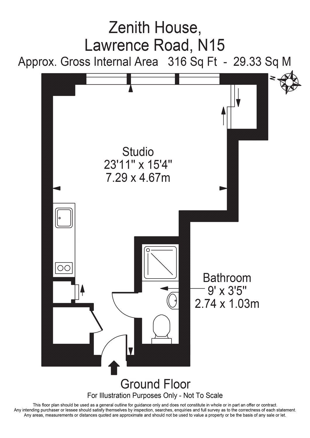 0 Bedrooms Studio to rent in Zenith House, 69 Lawrence Road, London N15