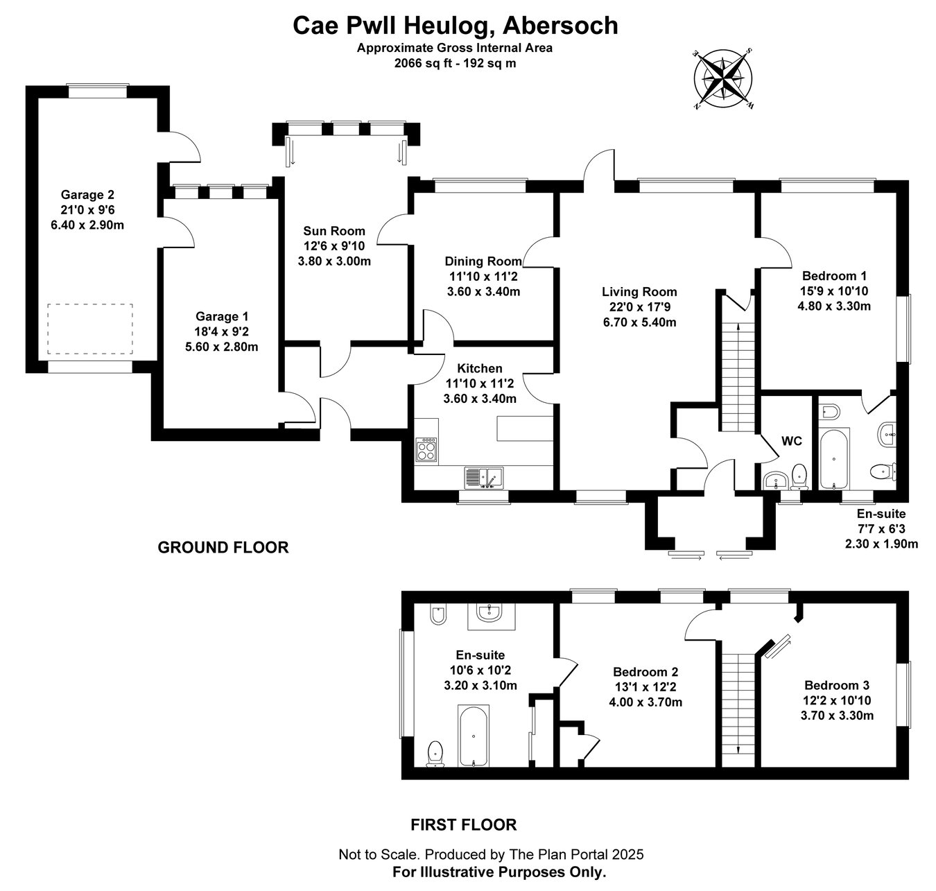 Cae Pwll Heulog, Pwllheli floorplan