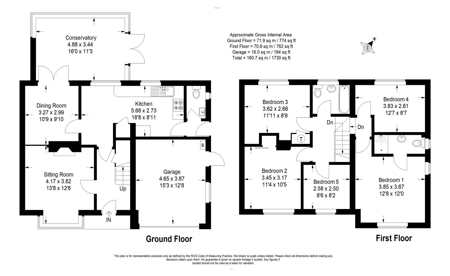 123, Summers Road, Farncombe floorplan