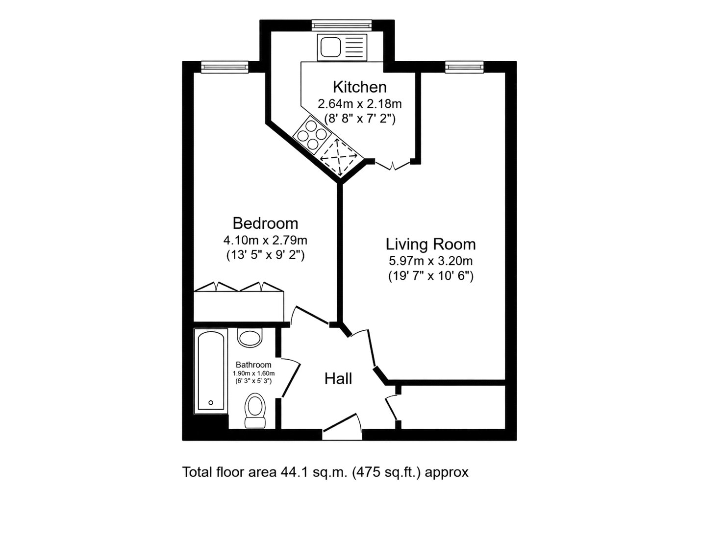 71 Willow Court,, Ackender Road, Hampshire floorplan