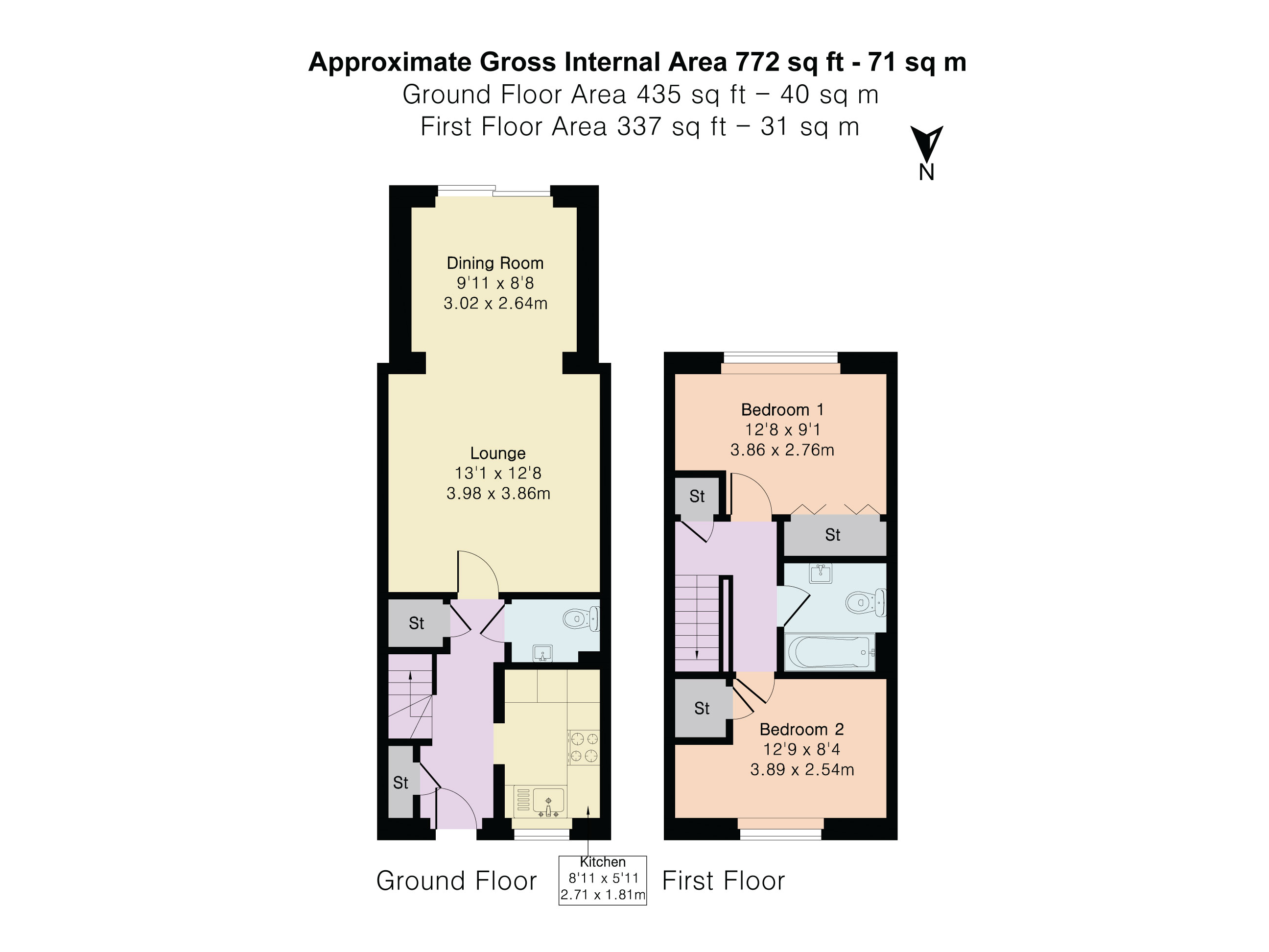 63, Clover Way, Newton Abbot floorplan