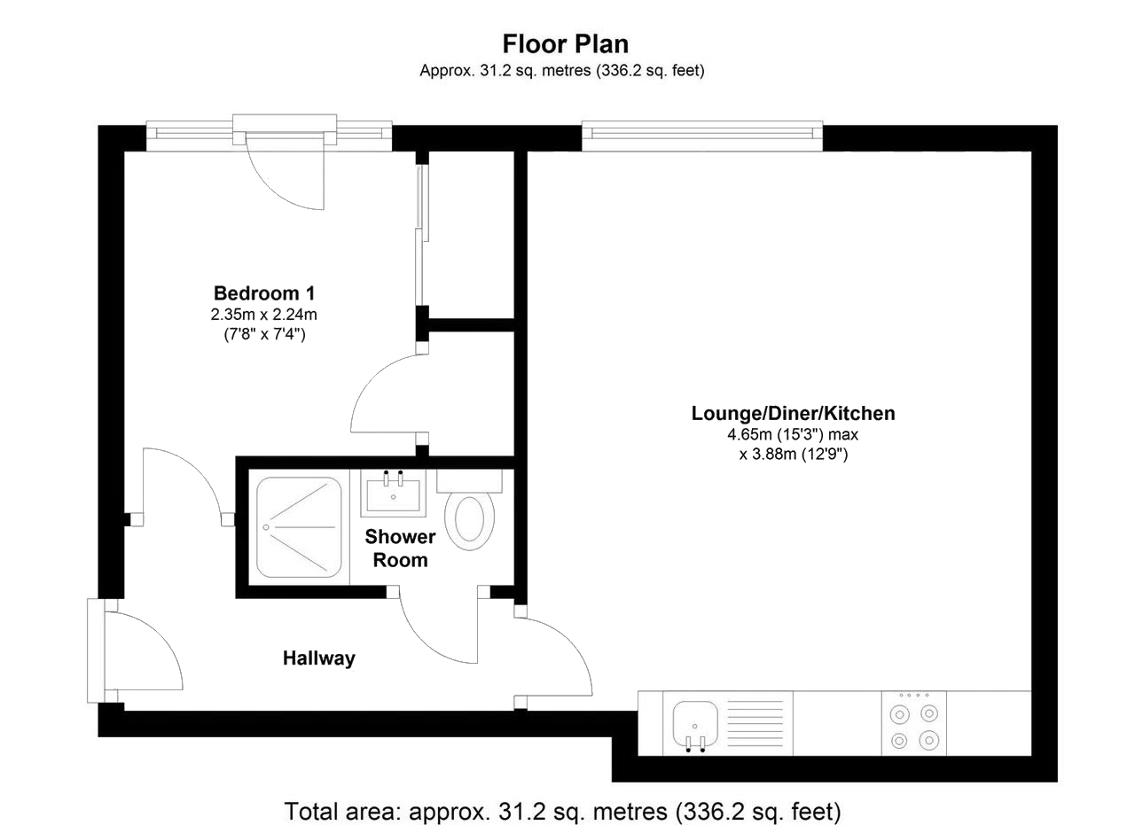 1 Bedrooms Flat to rent in Corner Hall, Hemel Hampstead HP3