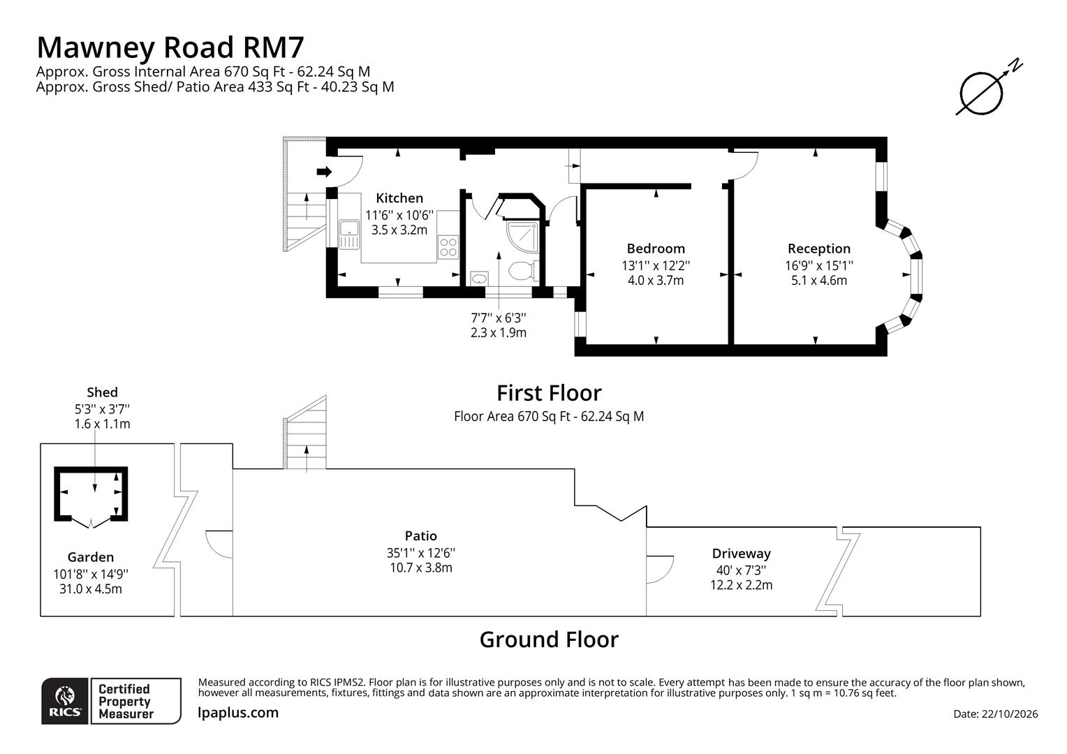 Mawney Road, Romford floorplan