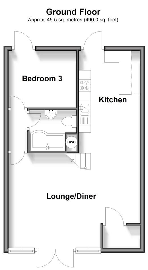 Upper Street Kingsdown, Deal floorplan