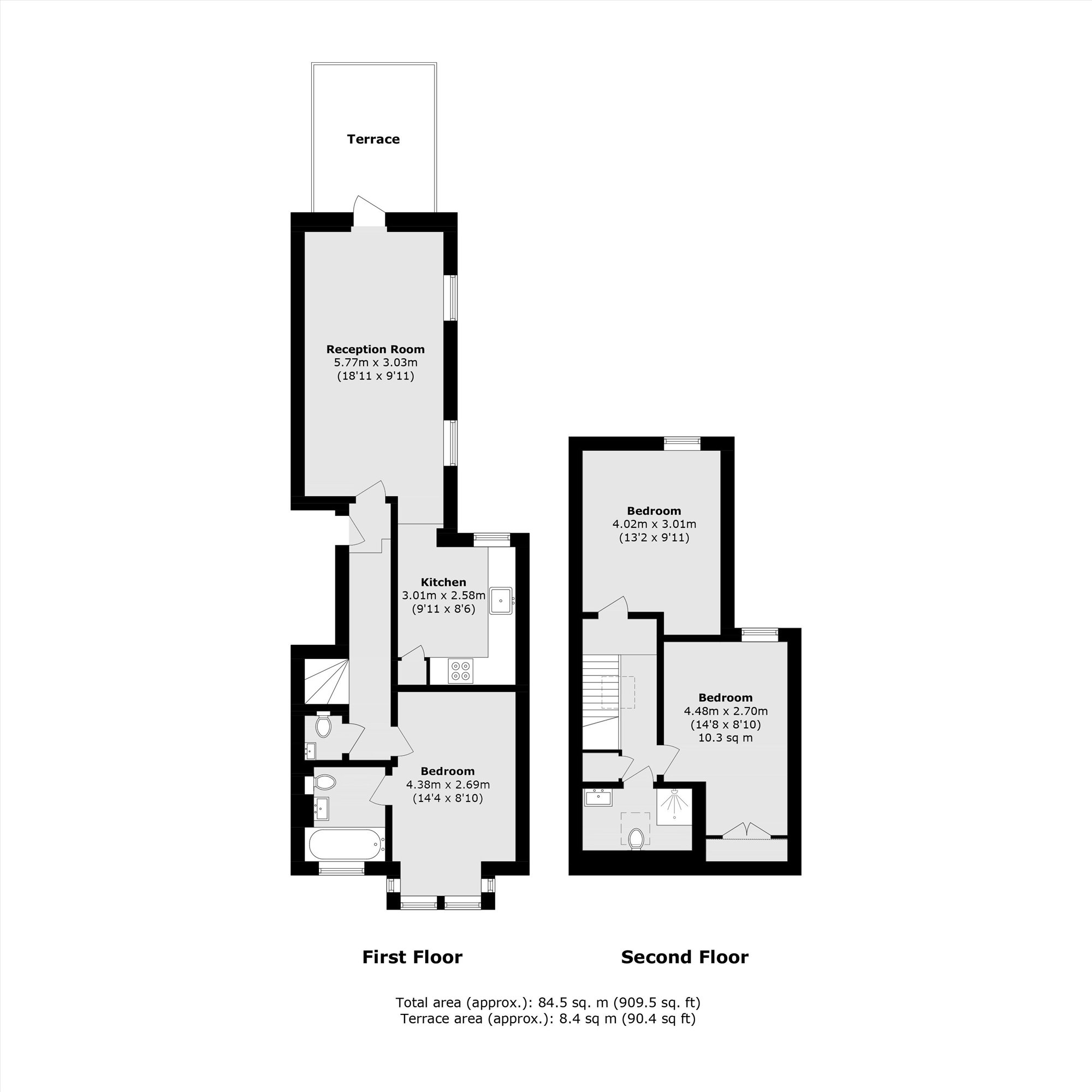 Flat 2, 19, Sylvester Road, LONDON floorplan