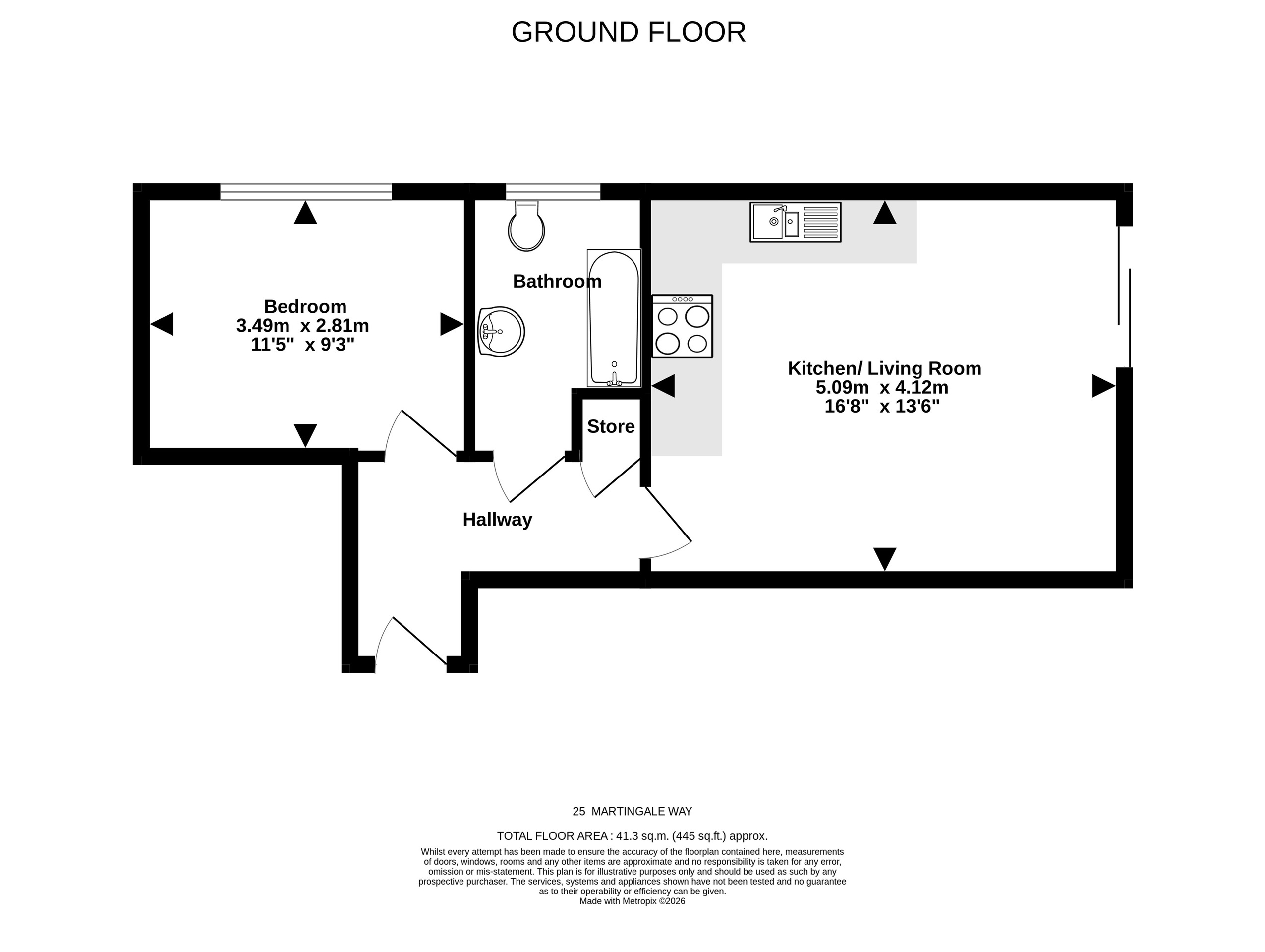 25 Martingale Way, Portishead floorplan
