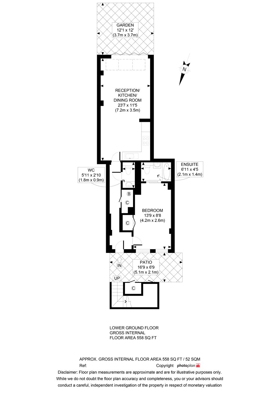 1 Bedrooms Flat to rent in Prince Of Wales Road, Kentish Town, London NW5