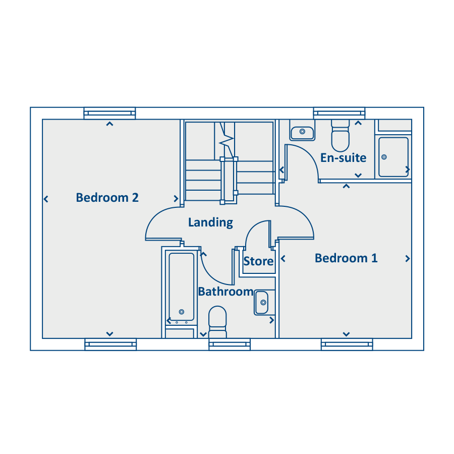 Plot 83, Welsh Road, Garden City, Deeside floorplan