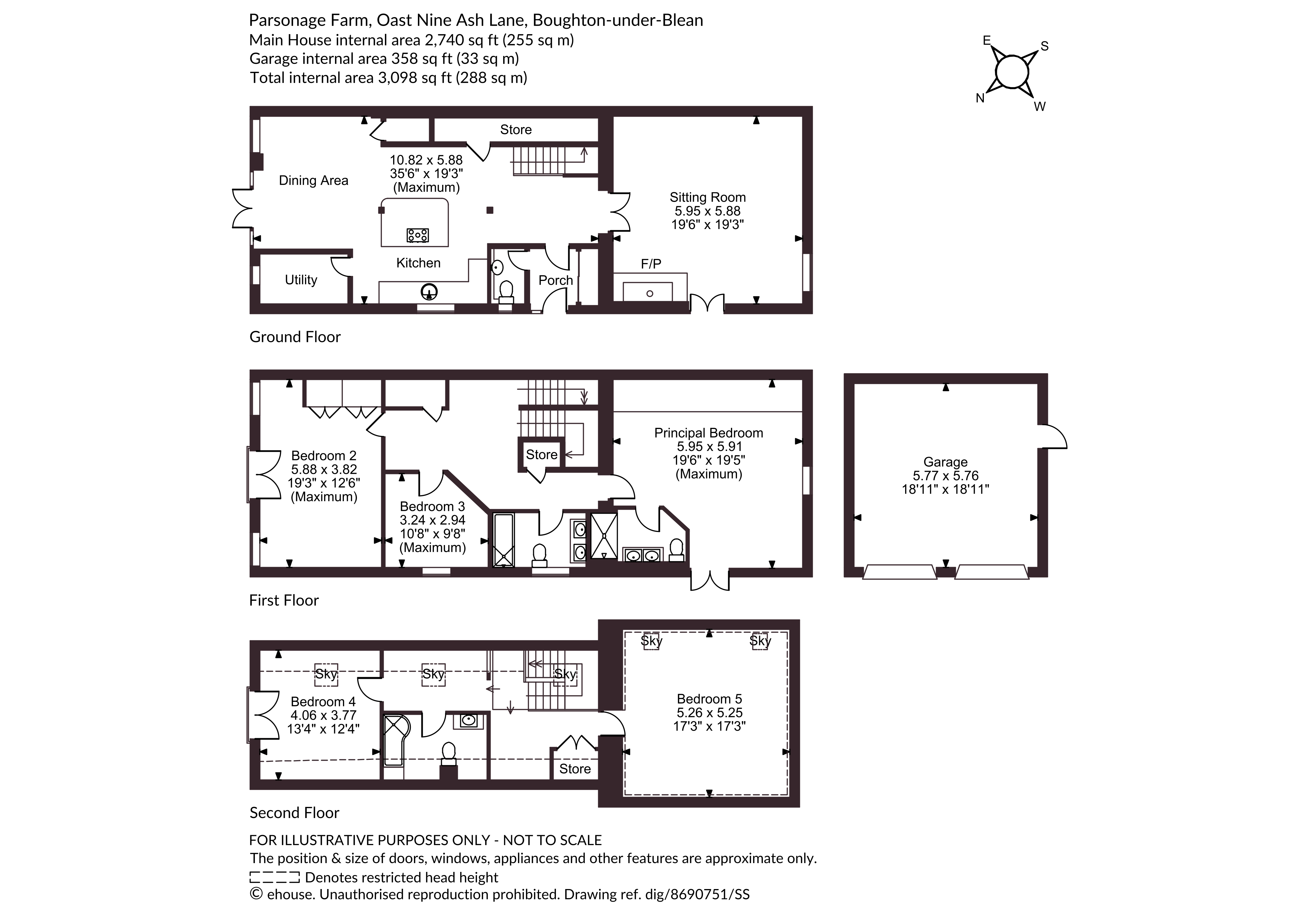 3 Parsonage Farm Oast,, Nine Ash Lane, Faversham floorplan