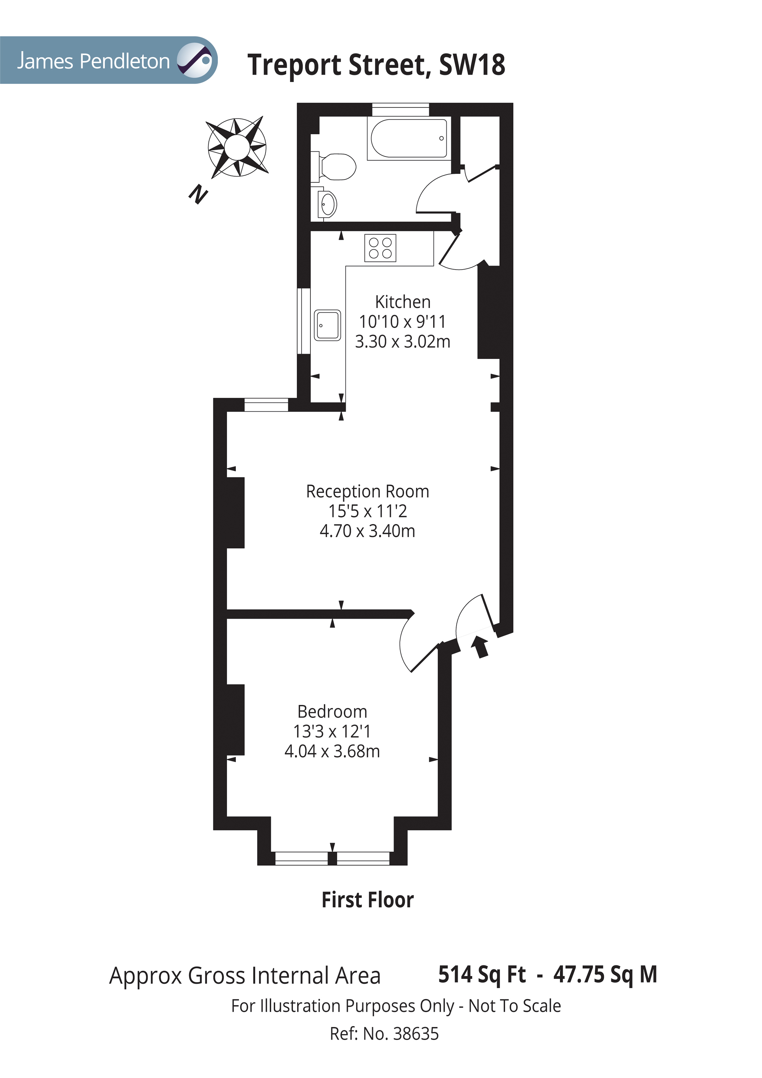 1 Bedrooms Flat for sale in Treport Street, Wandsworth, London SW18