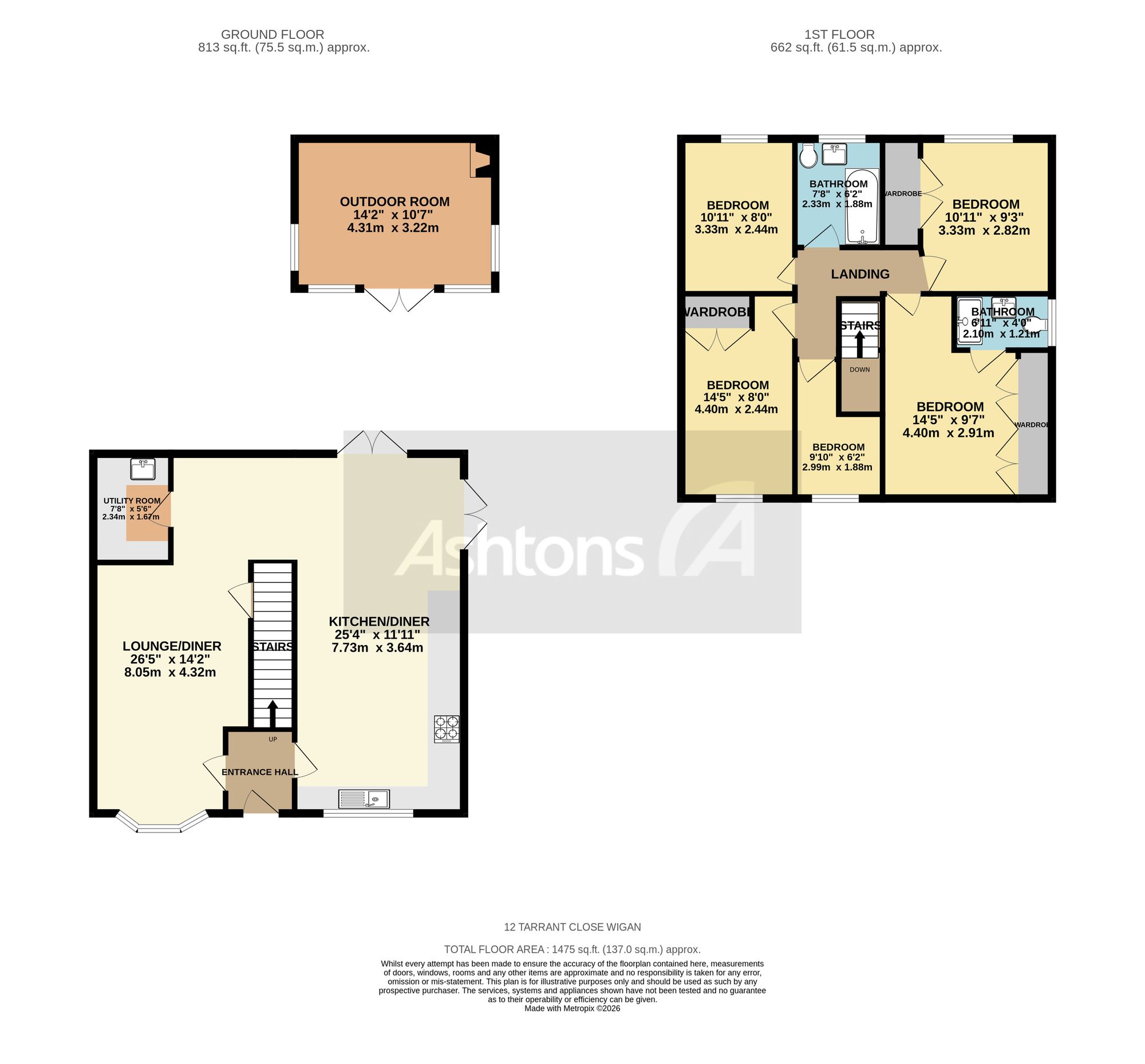 12 Tarrant Close, Wigan floorplan