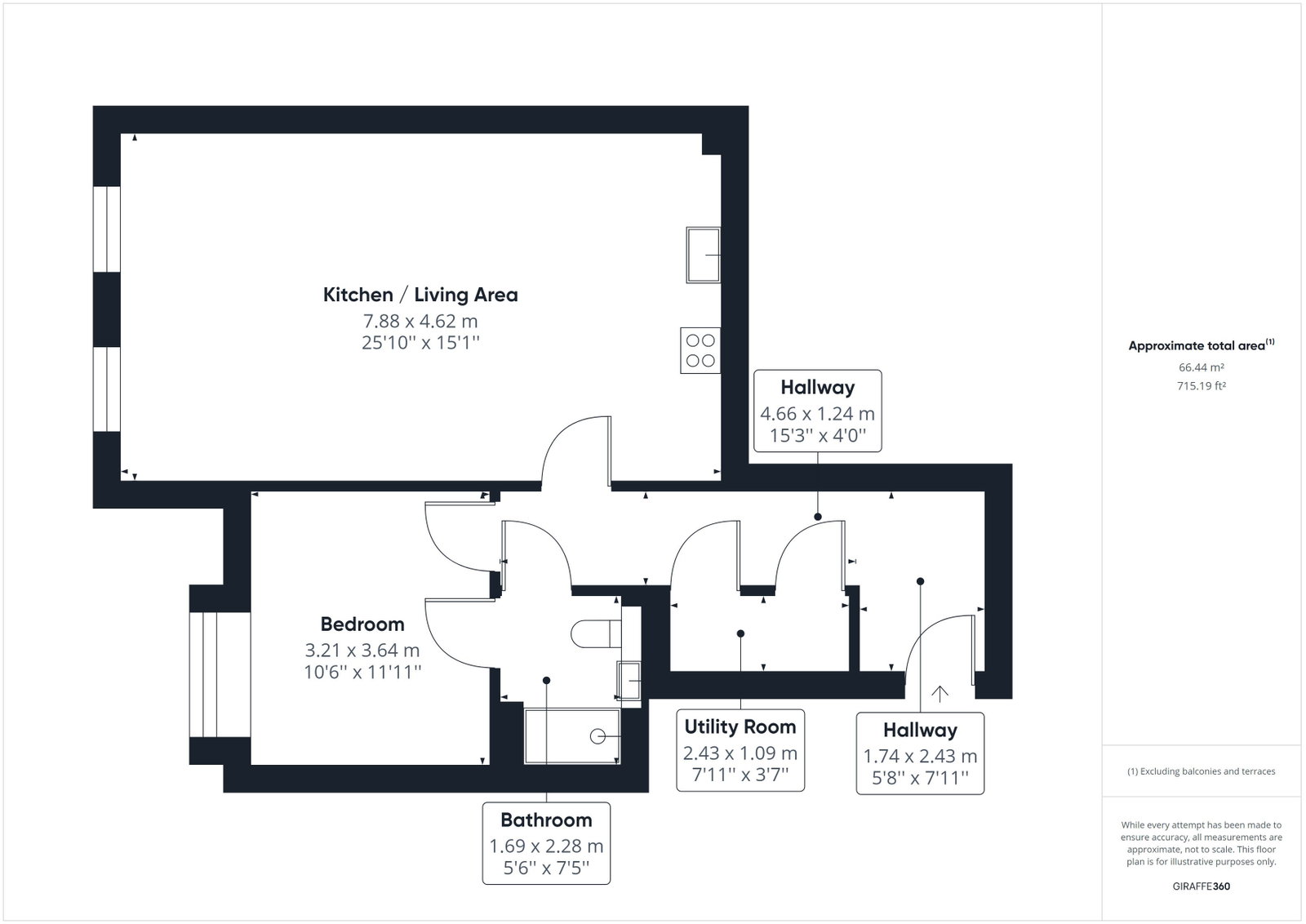 Flat 5, 61 Bushey Hall Road, Hertfordshire floorplan