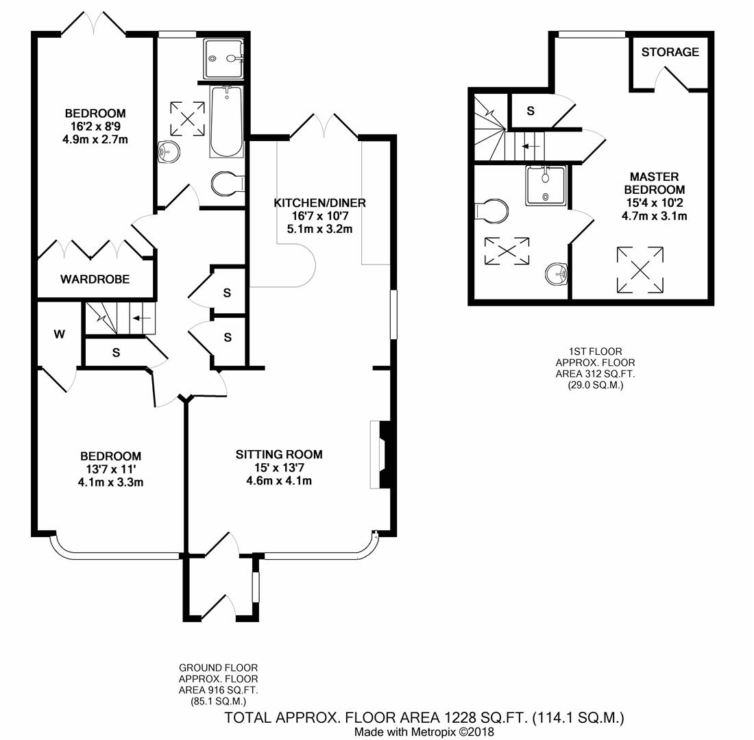 3 Bedrooms Detached bungalow to rent in Rosecroft Gardens, Twickenham TW2