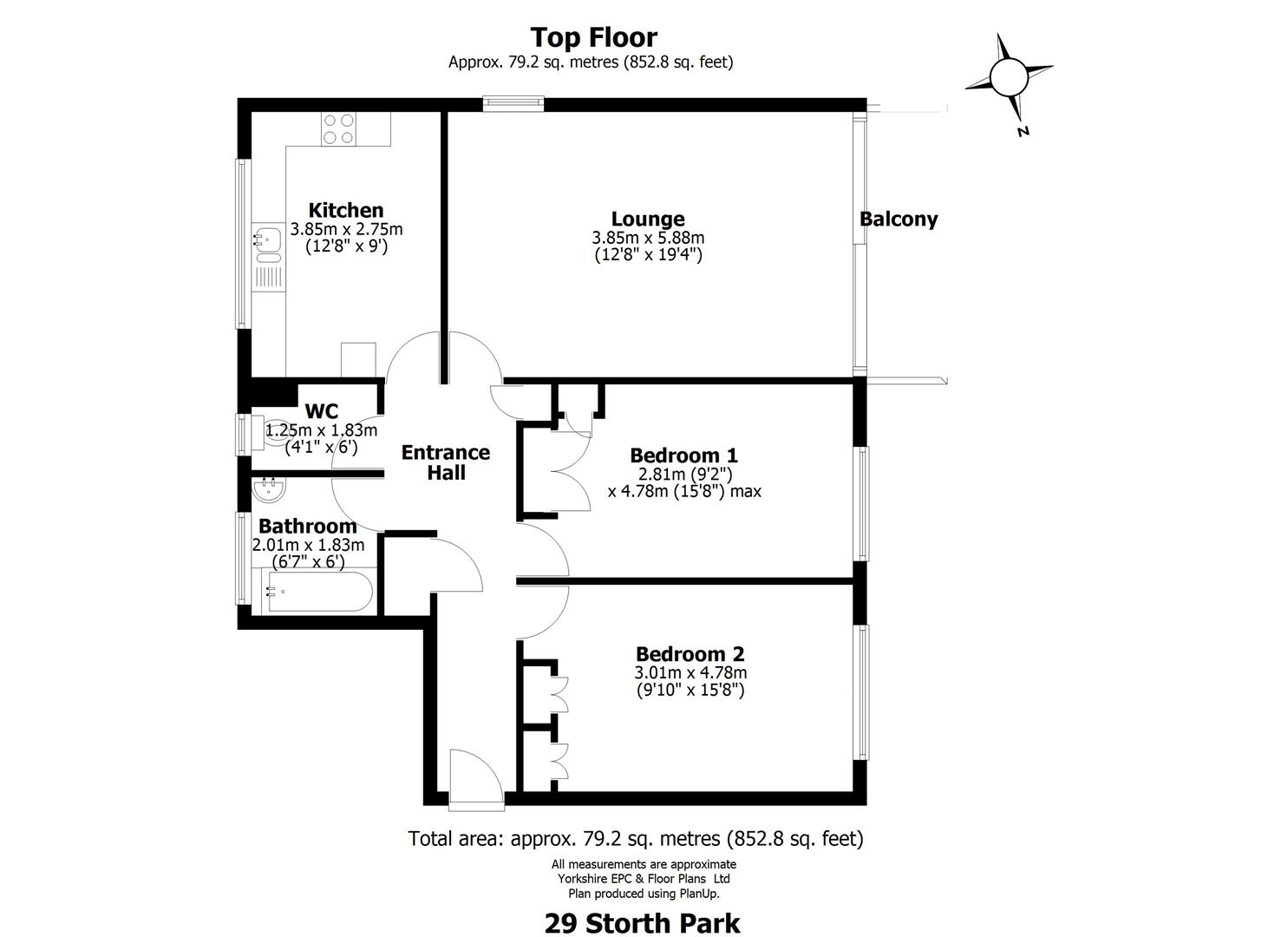 29, Storth Park, Sheffield floorplan