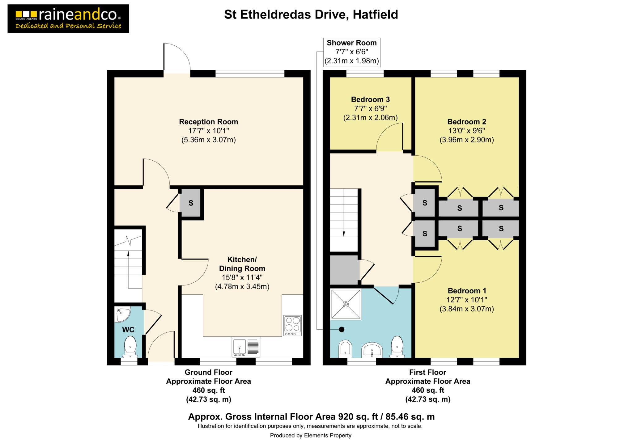 45, St Etheldredas Drive, Hatfield floorplan